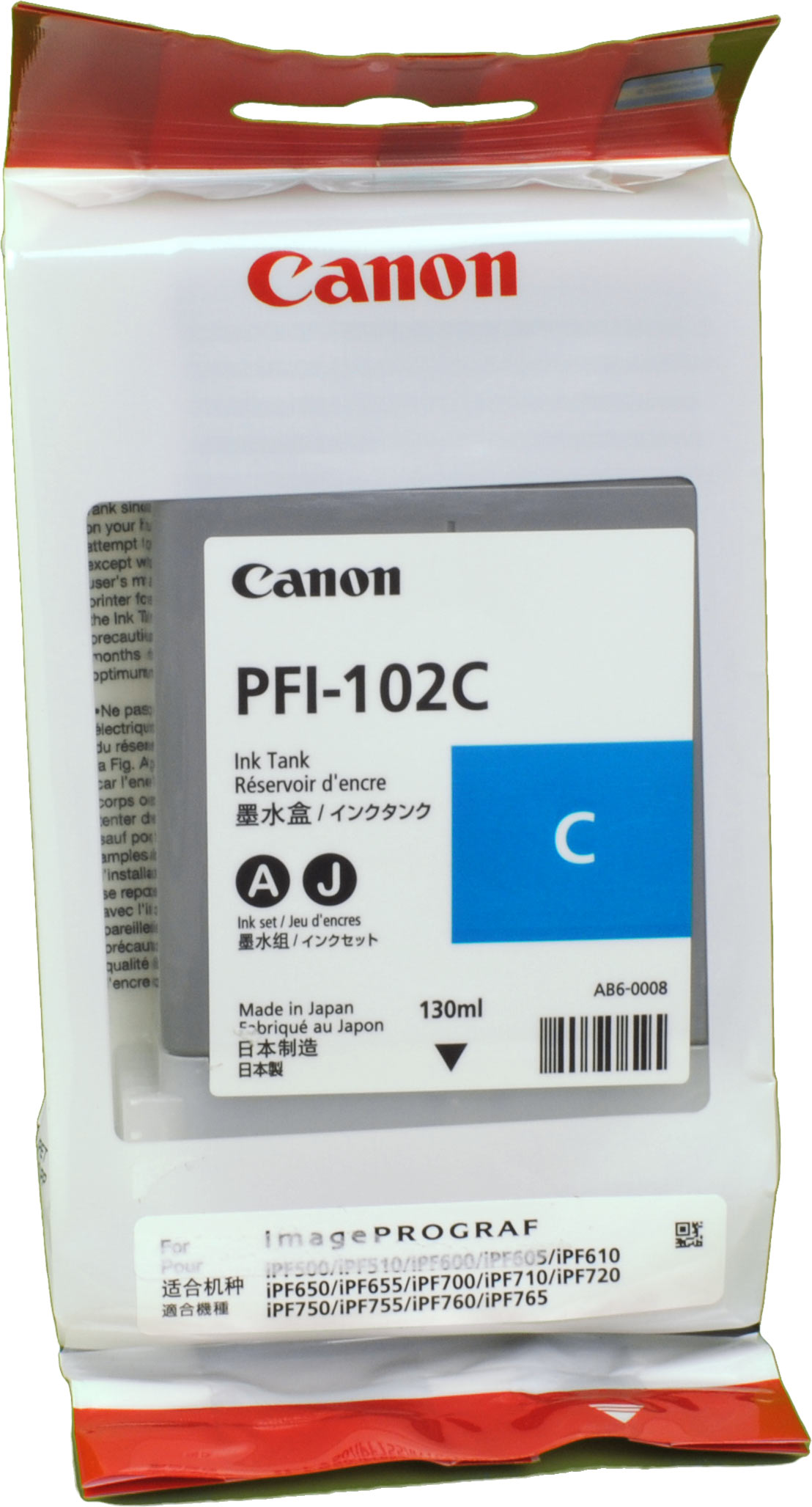 Canon Tinte 0896B001  PFI-102C  cyan