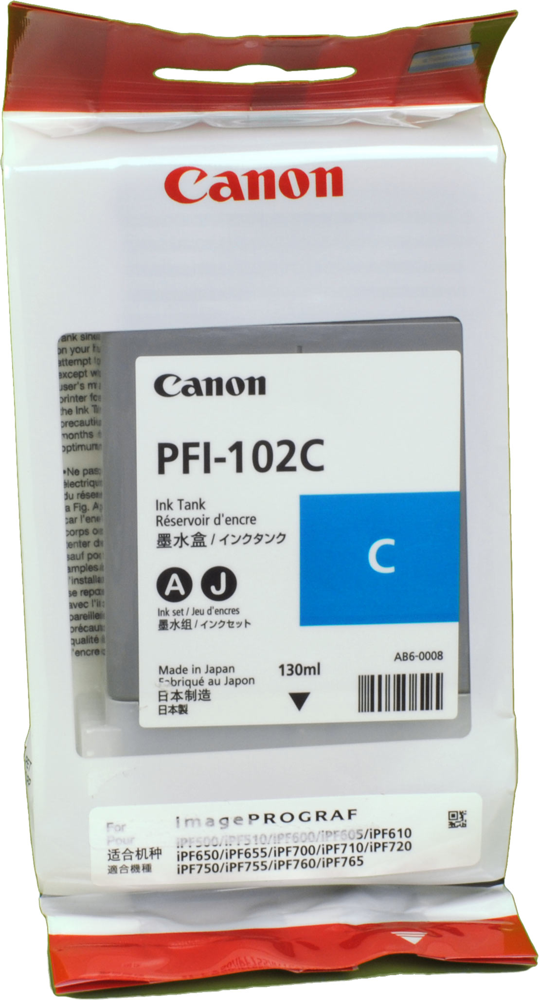 Canon Tinte 0896B001 PFI-102C cyan