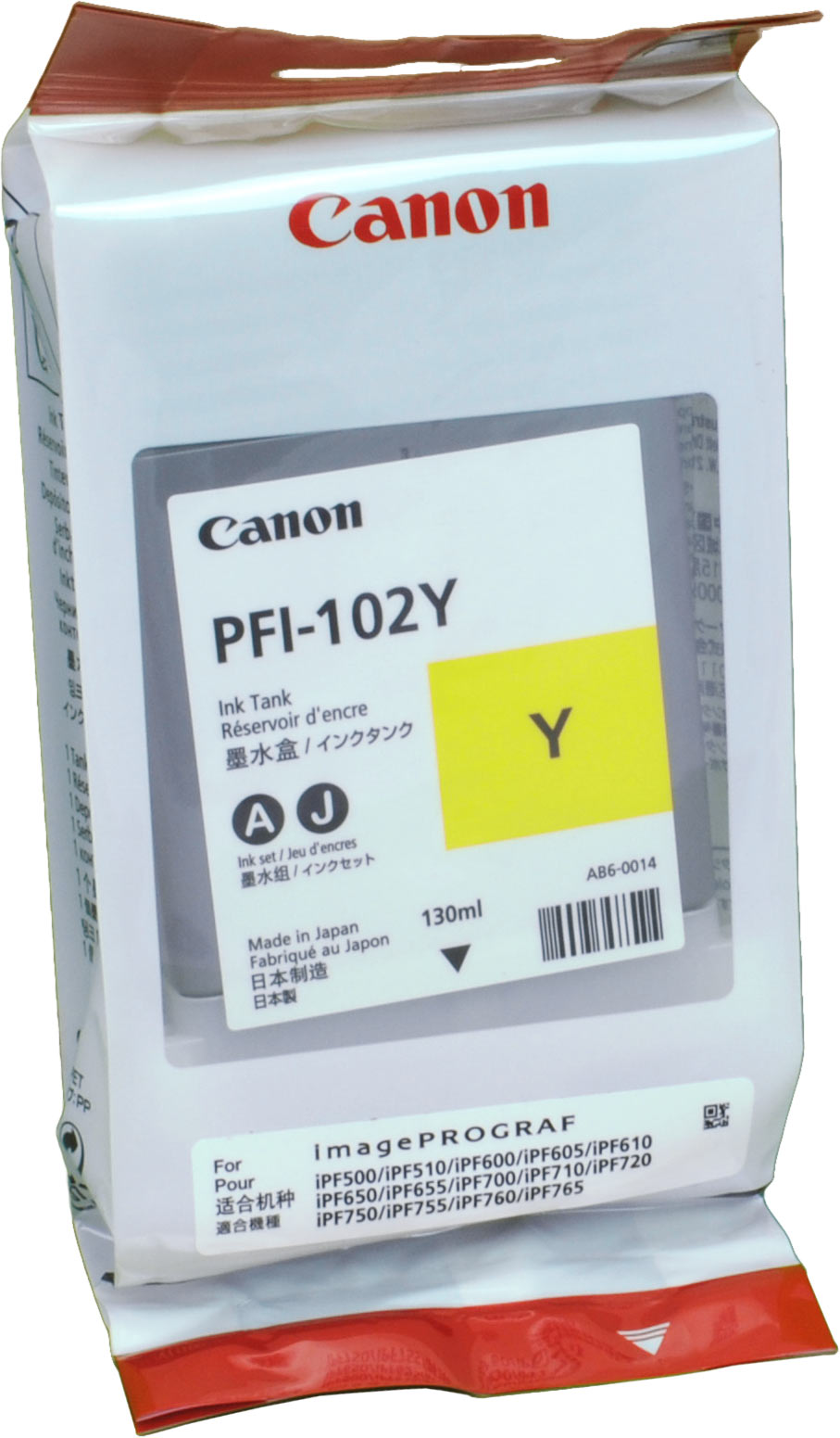 Canon Tinte 0898B001  PFI-102Y  yellow