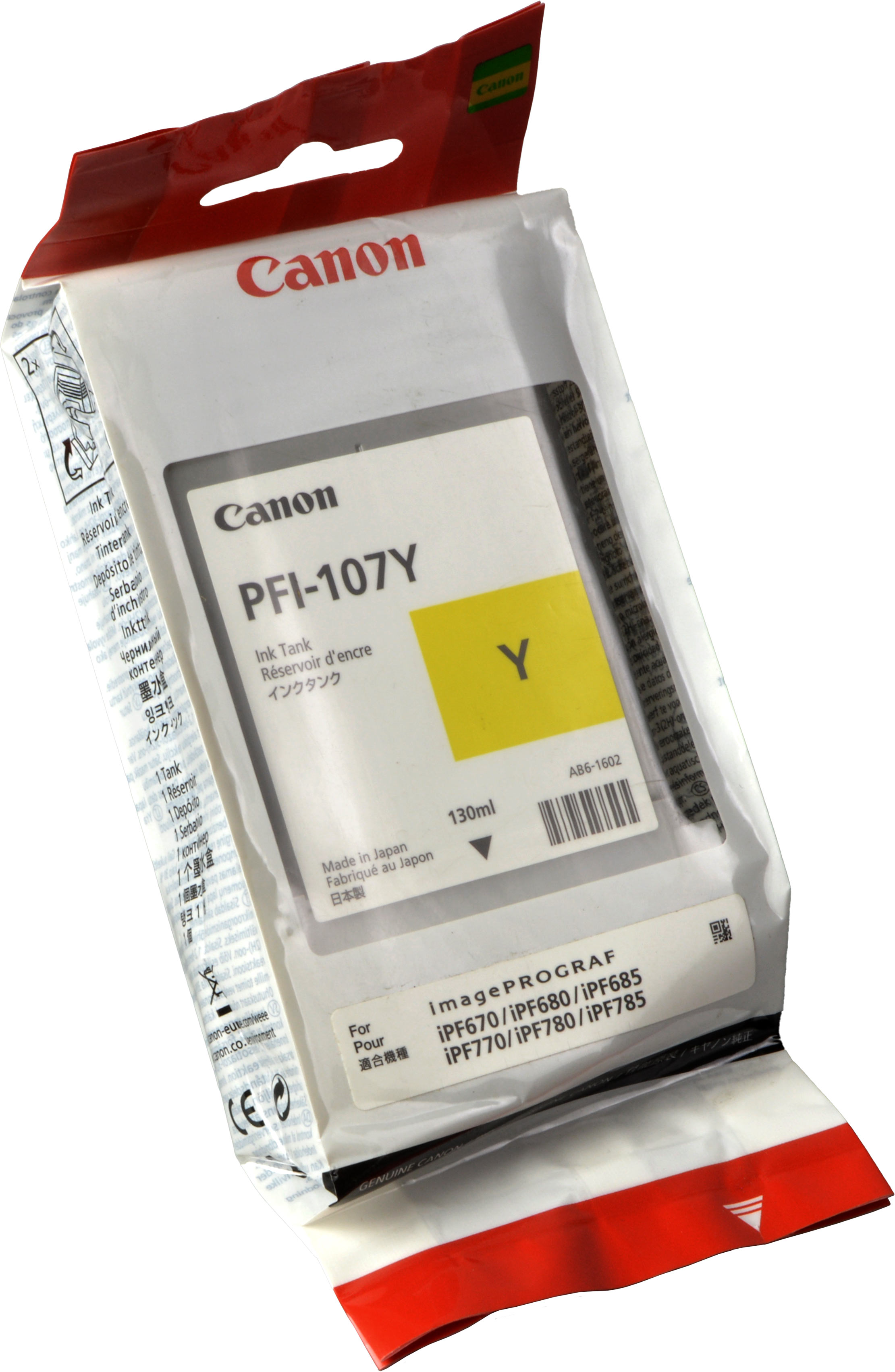 Canon Tinte 6708B001  PFI-107Y  yellow