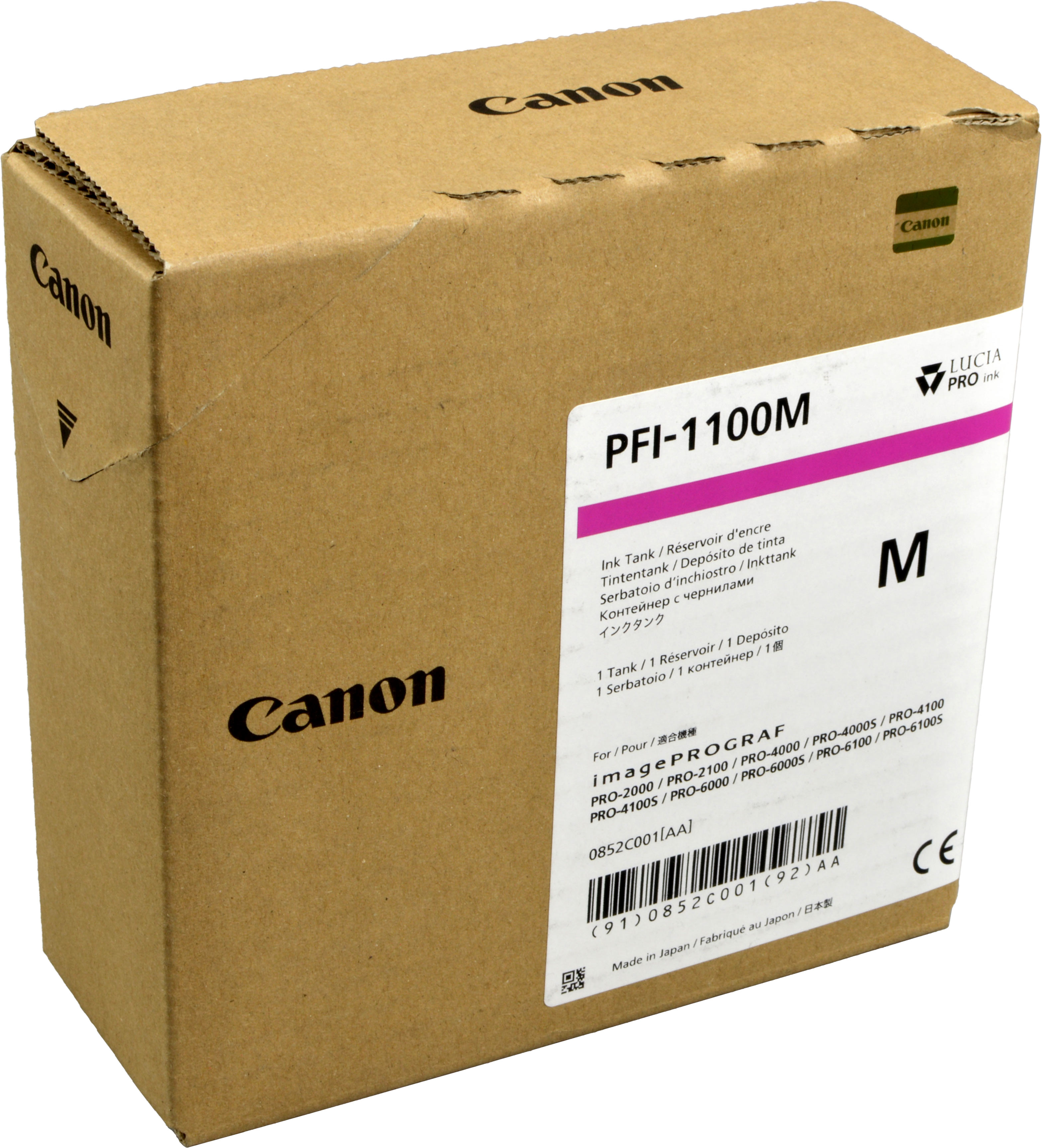 Canon Tinte 0852C001  PFI-1100M  magenta