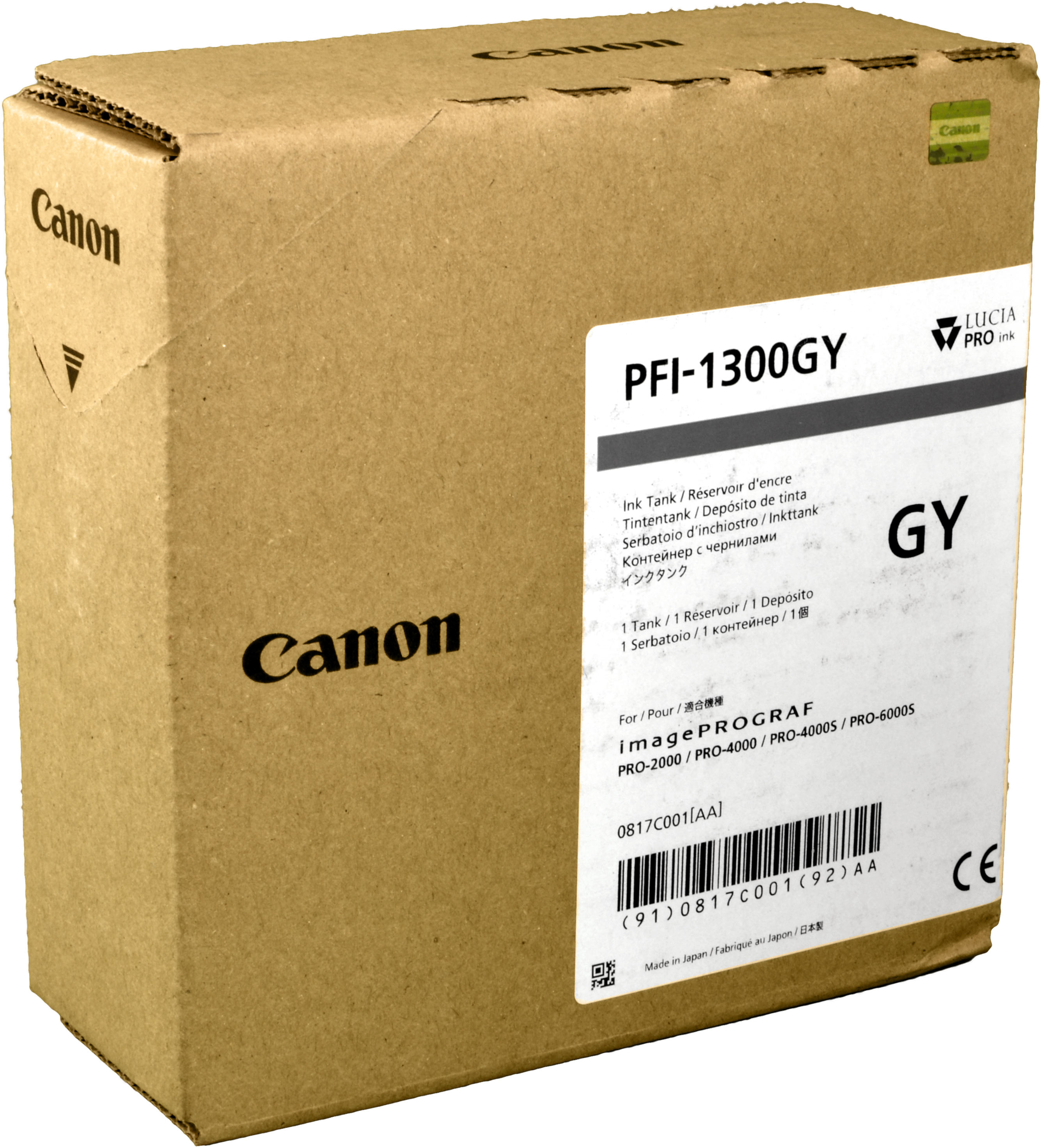 Canon Tinte 0817C001 PFI-1300GY grau