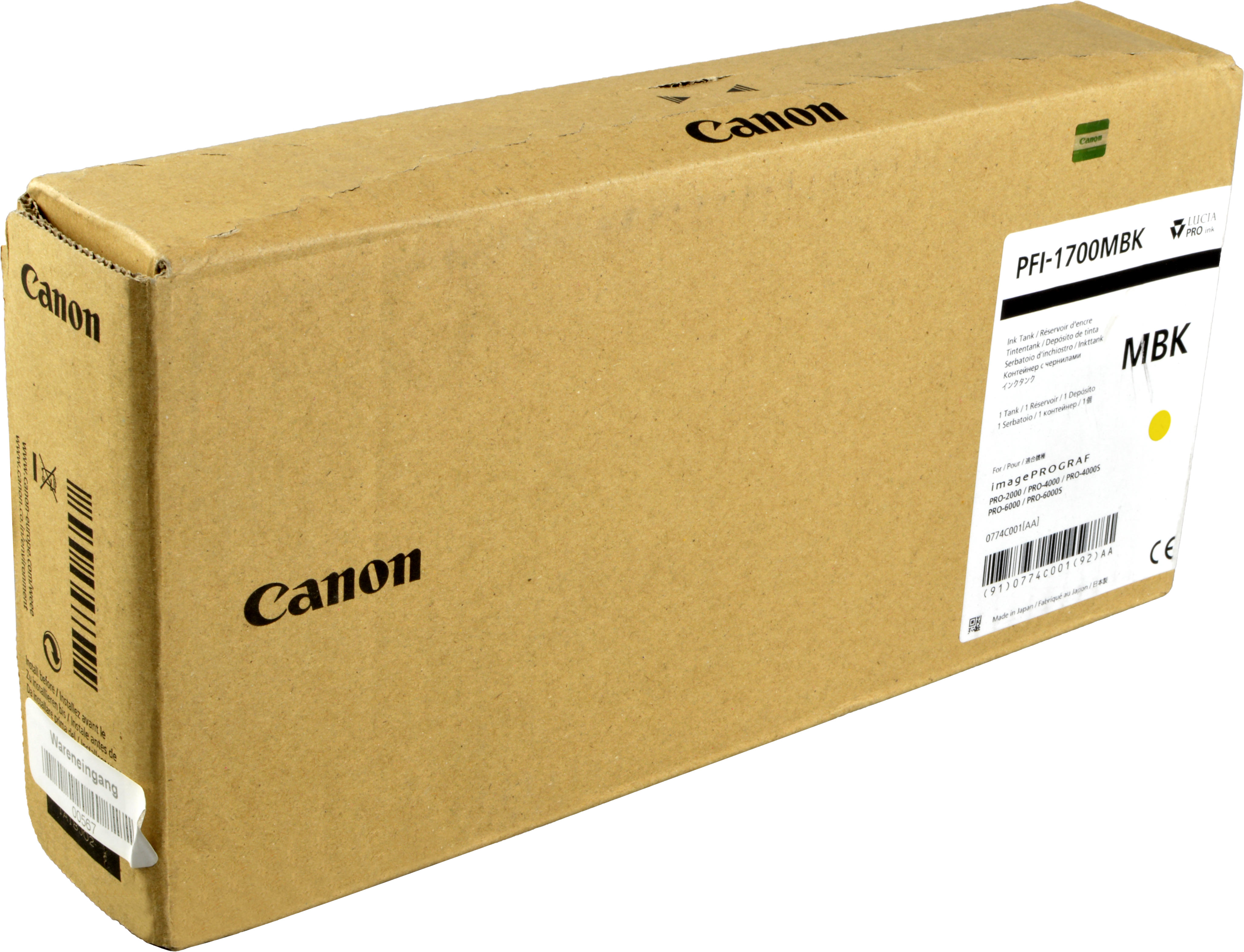 Canon Tinte 0774C001  PFI-1700MBK  matte black
