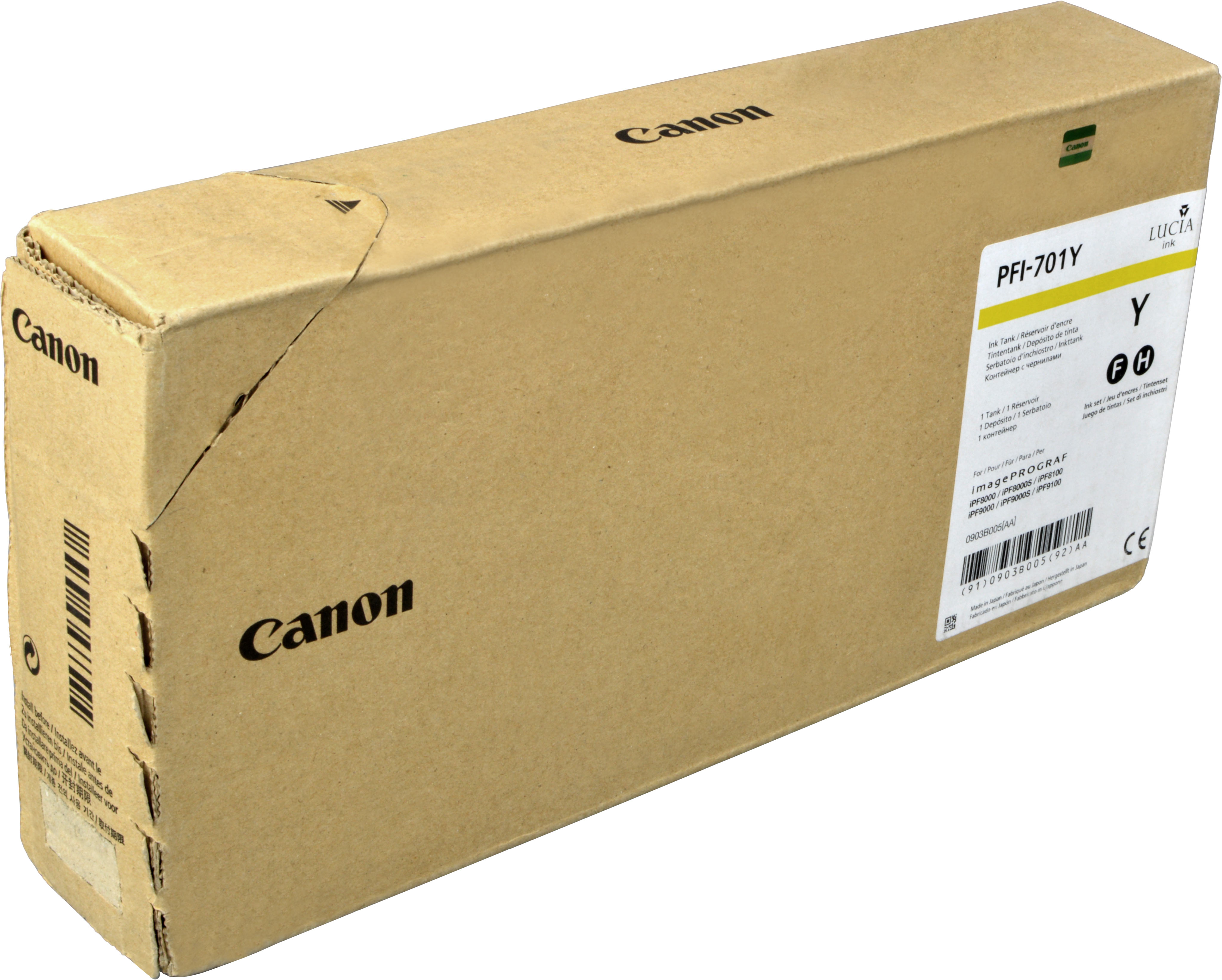 Canon Tinte 0903B001  PFI-701Y  yellow