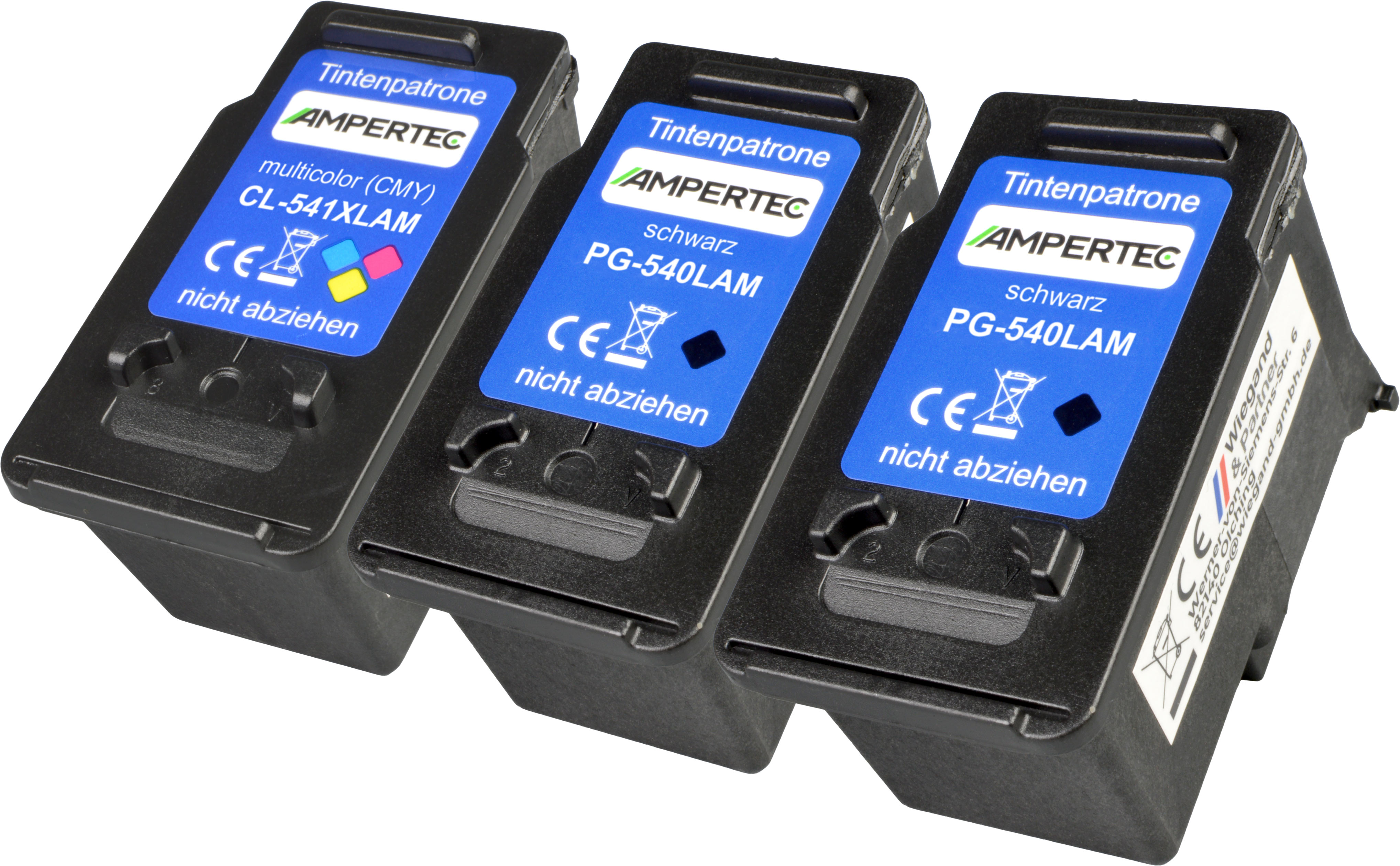 3 kompatible Tinten ersetzt Canon PG-540L(2)+CL-541XL(1) Multipack