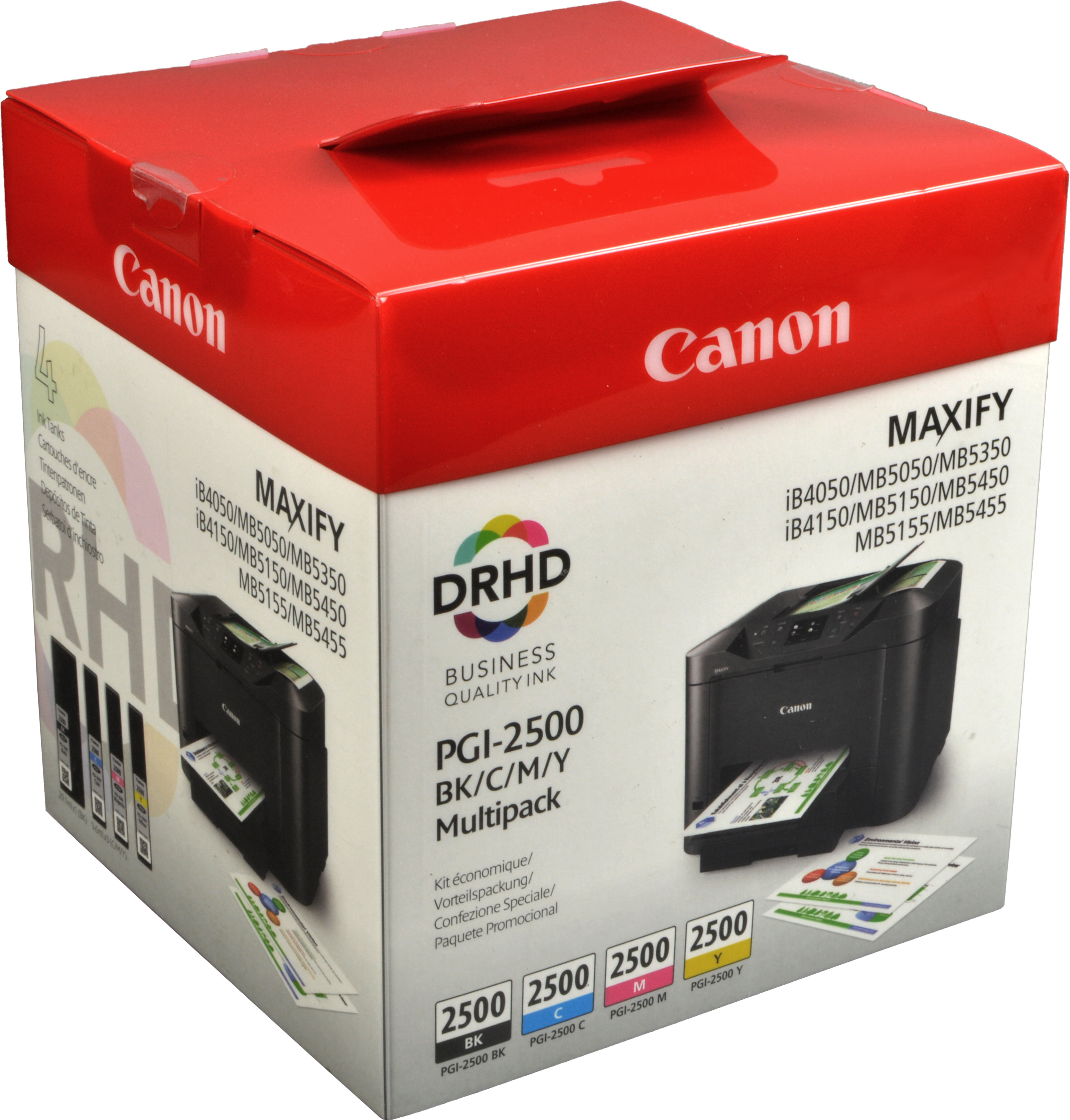 4 Canon Tinten 9290B006 PGI-2500 Multipack KCMY