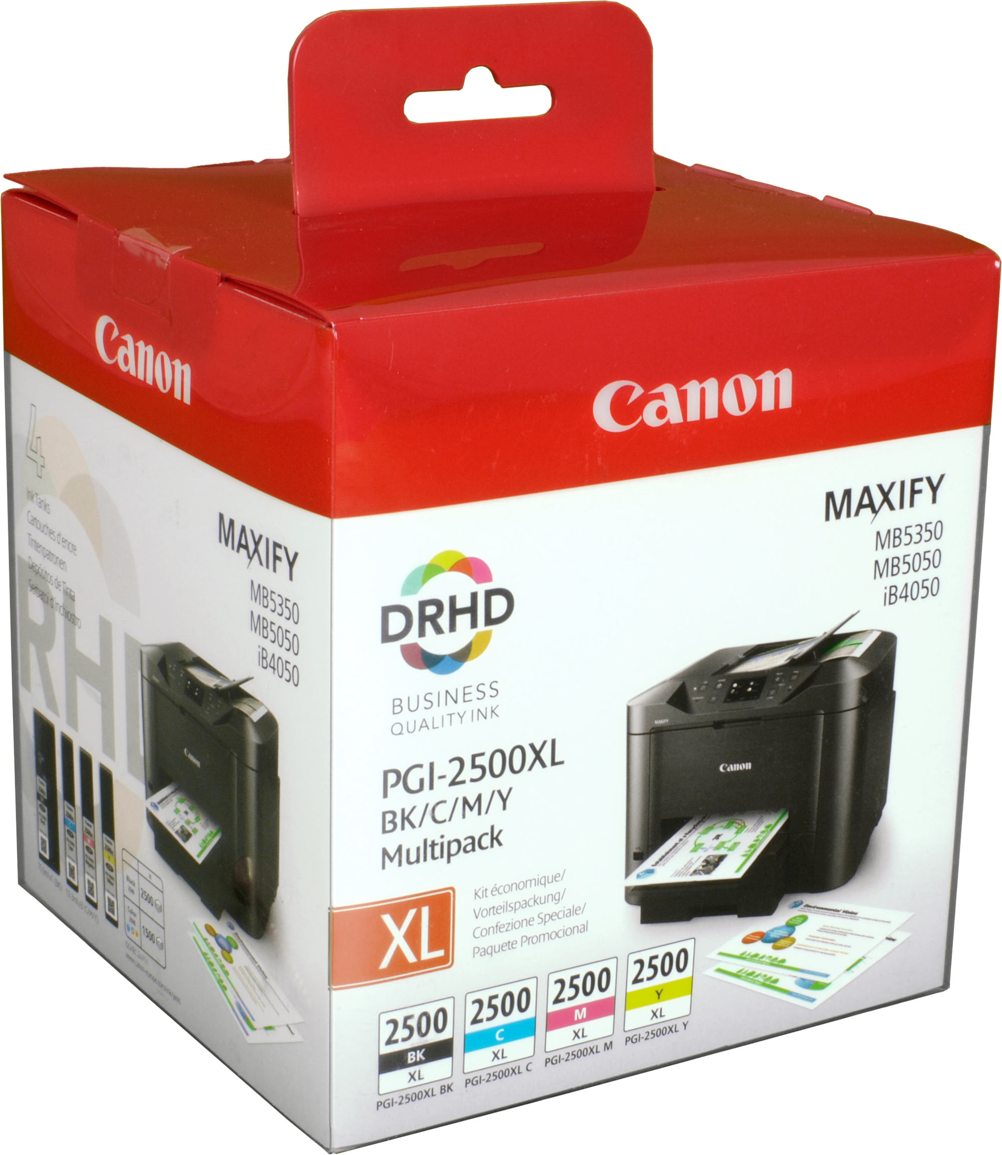 4 Canon Tinten 9254B004  PGI-2500XL BK C M Y  4-farbig
