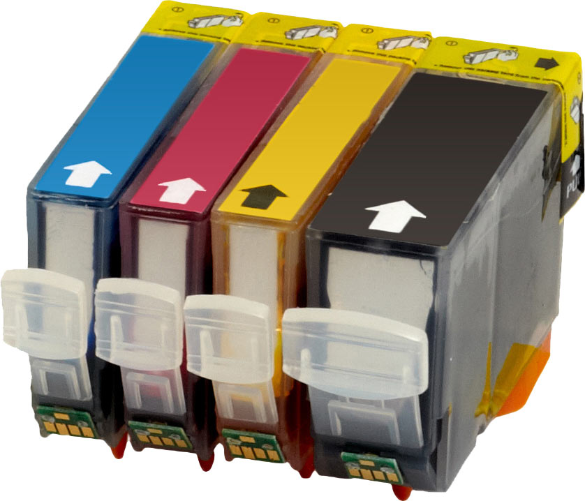 10 Ampertec Tinten für Canon PGI-5 + CLI-8 C M Y  4-farbig