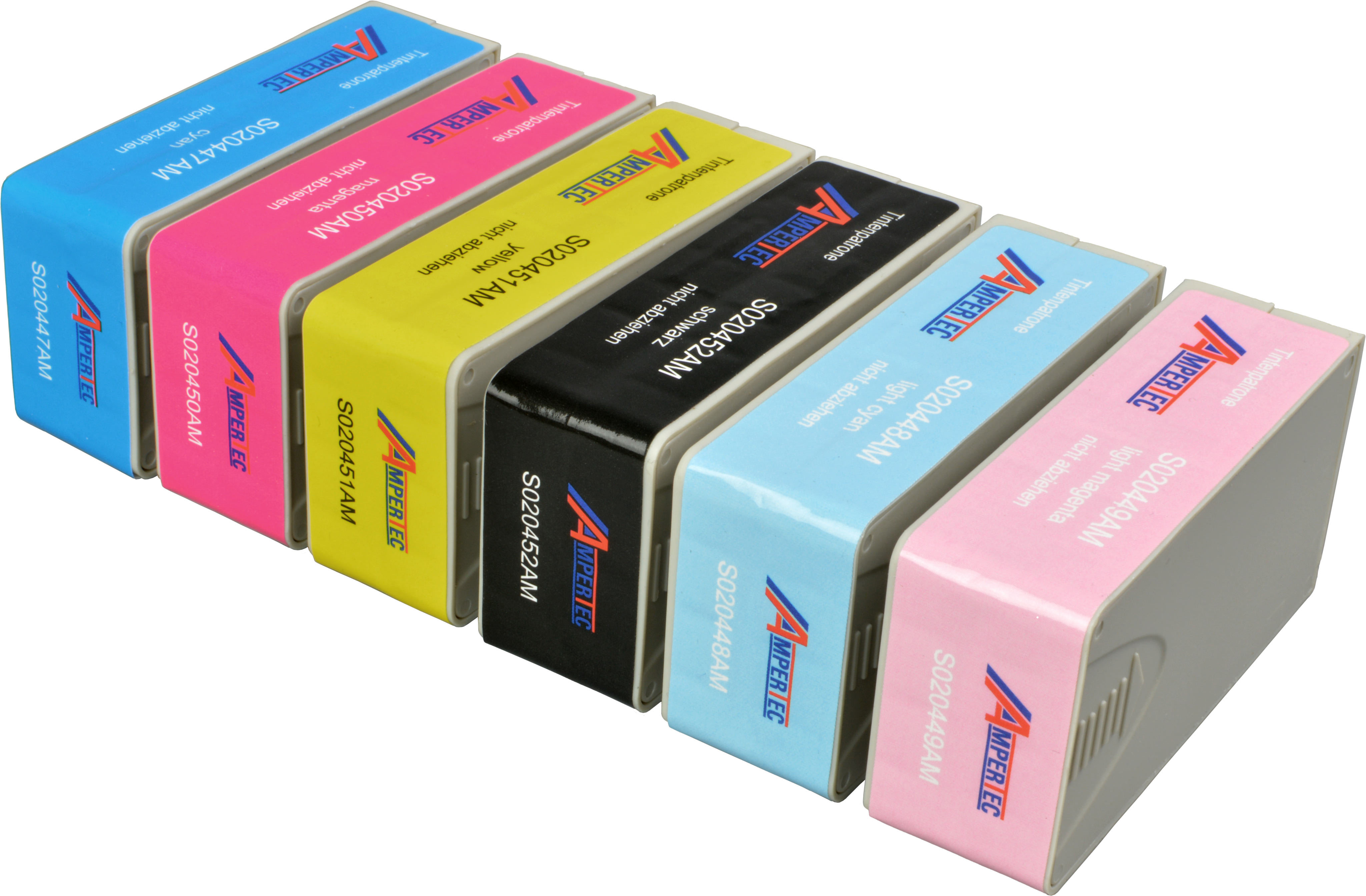 6 Ampertec Tinten für Epson S020447-452  6-farbig