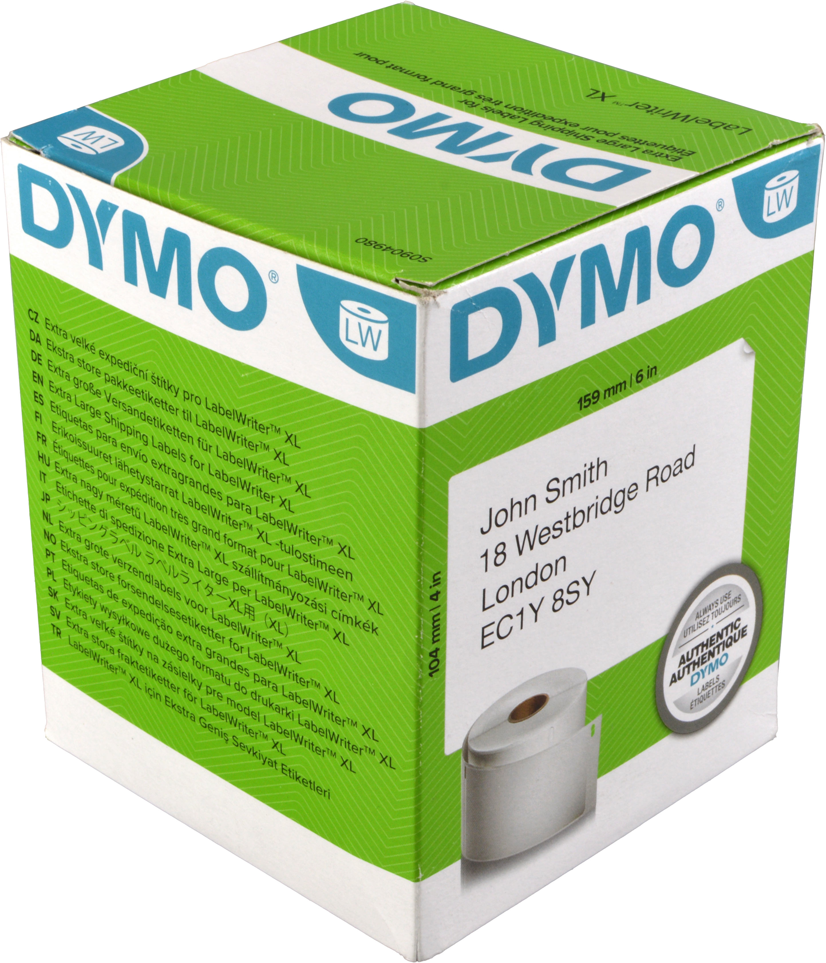 Dymo Etiketten S0904980  weiß  104 x 159mm  1 x 220 St.