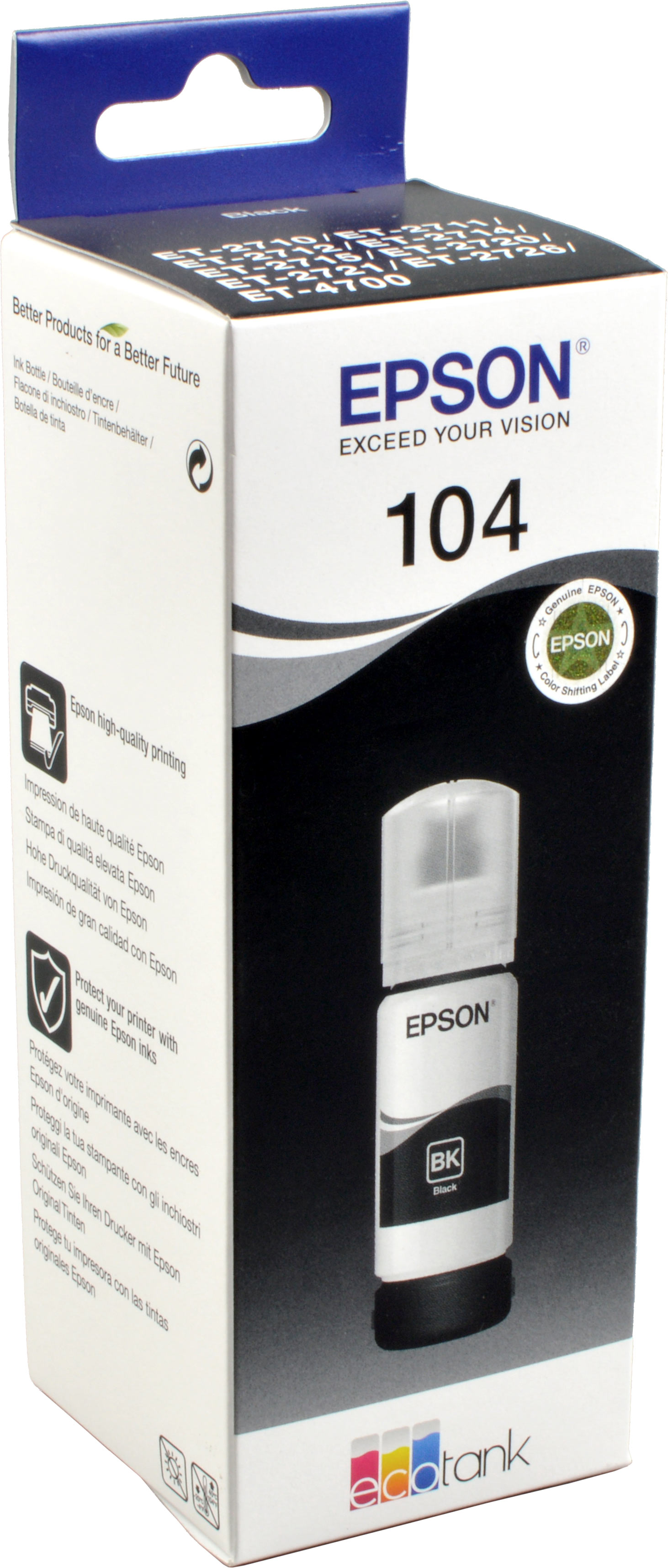 Epson Tinte C13T00P140  Black 104  schwarz