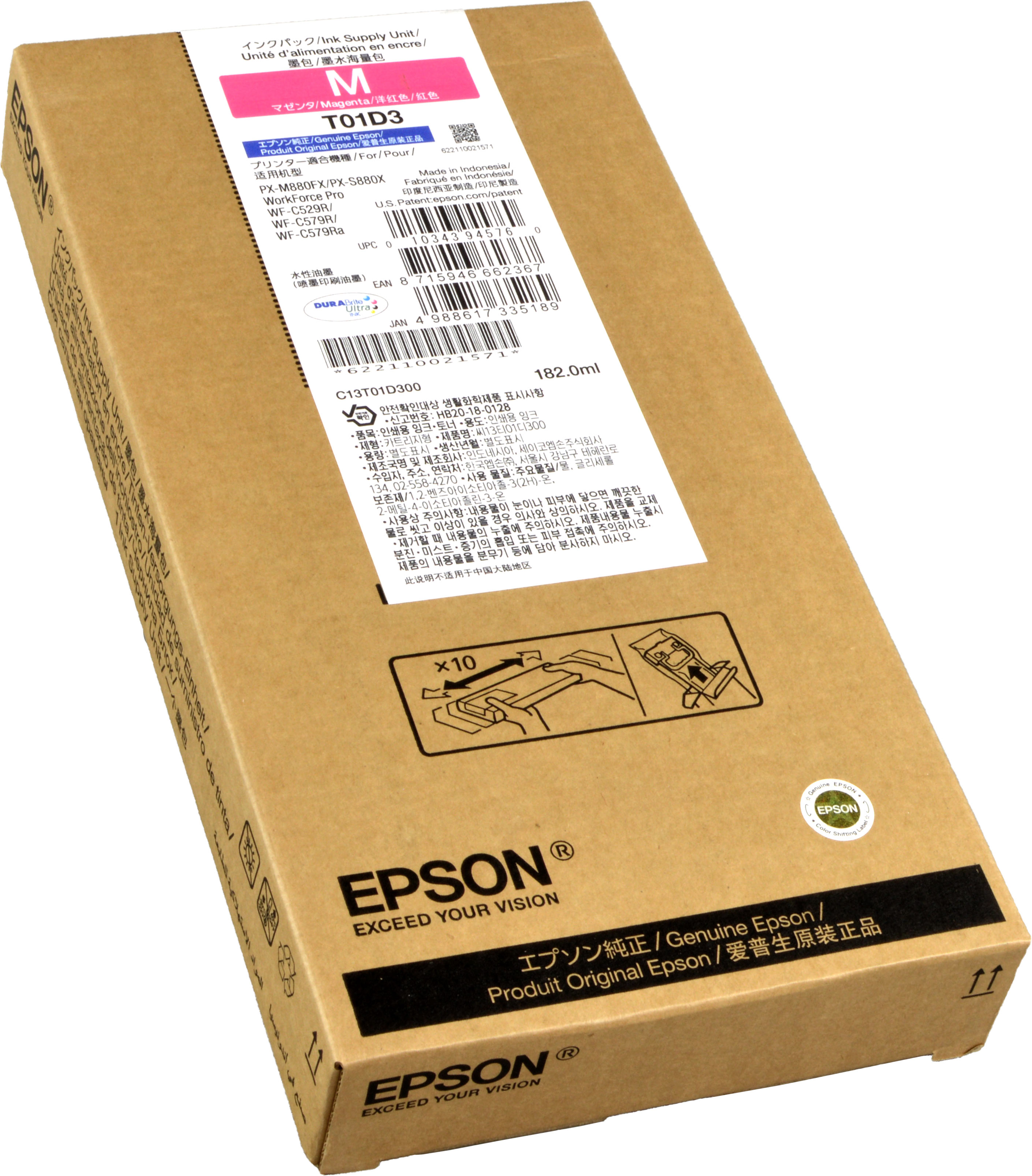 Epson Tinte C13T01D300  XXL  Magenta