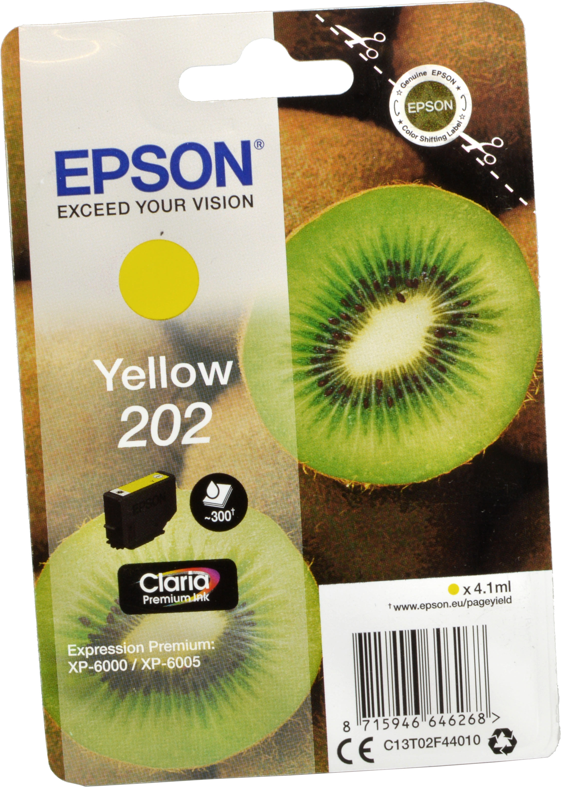 Epson Tinte C13T02F44010 Yellow 202  yellow