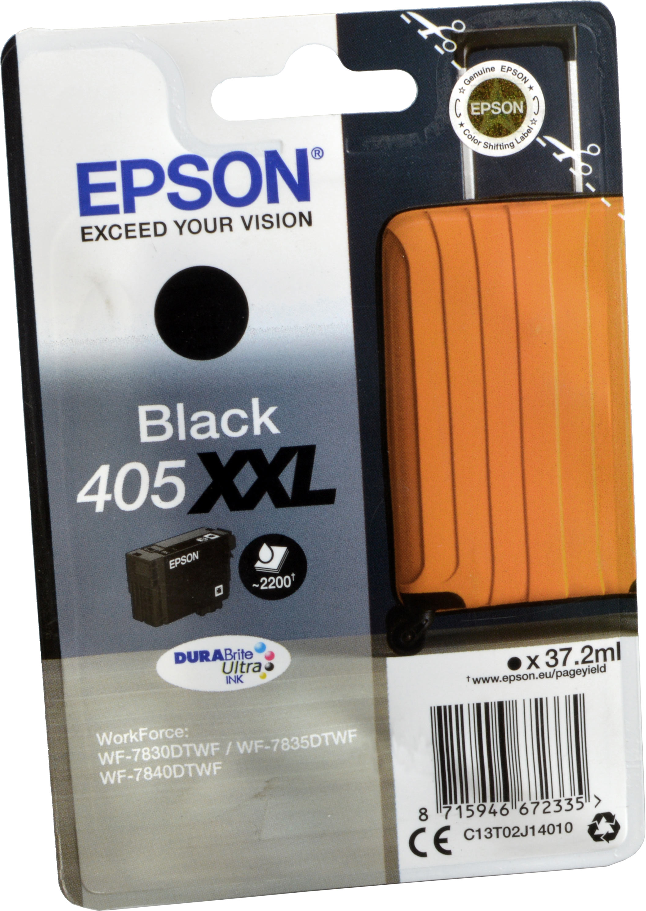 Epson Tinte C13T02J14010  Black 405XXL  schwarz