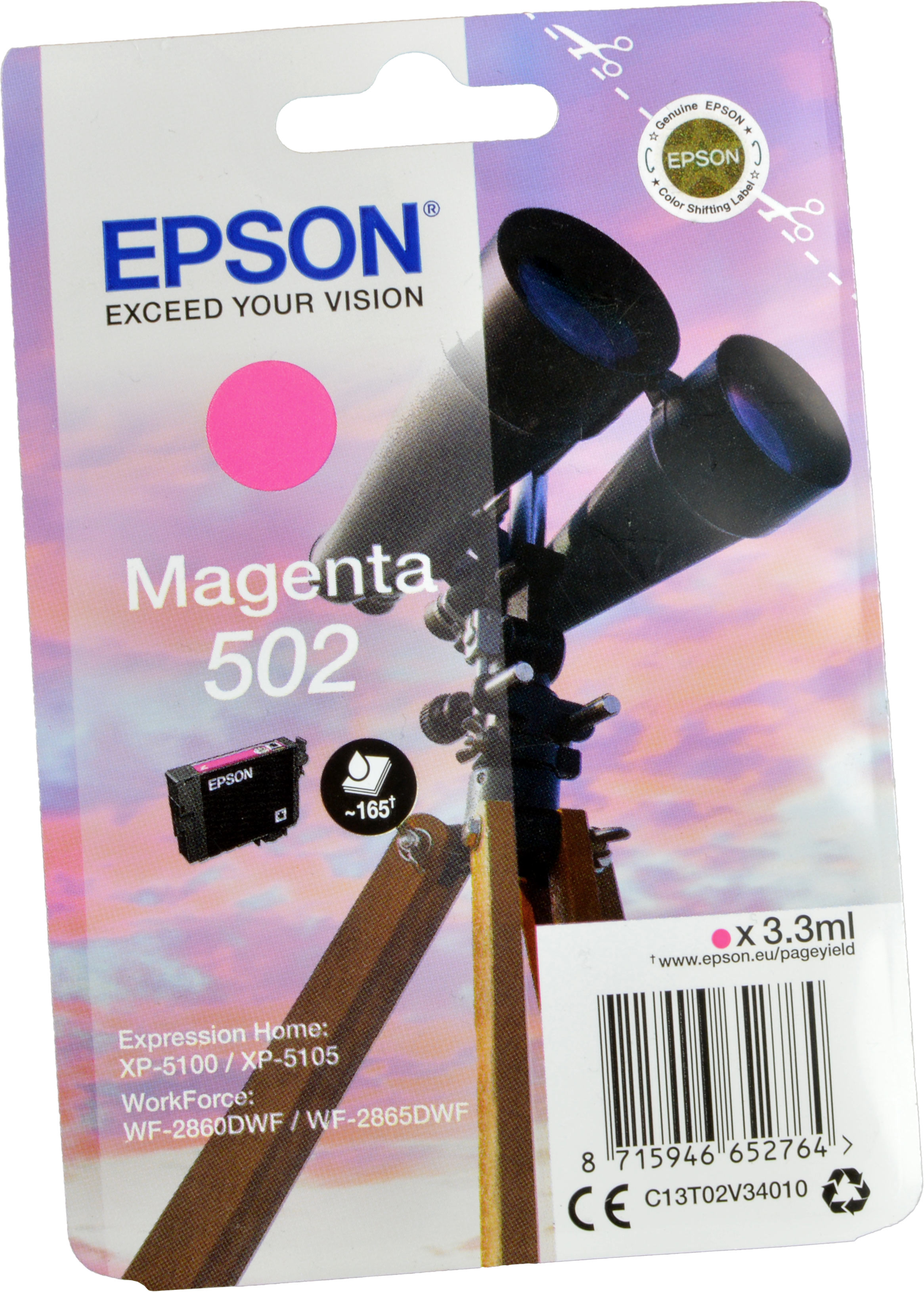 Epson Tinte C13T02V34020  502  magenta