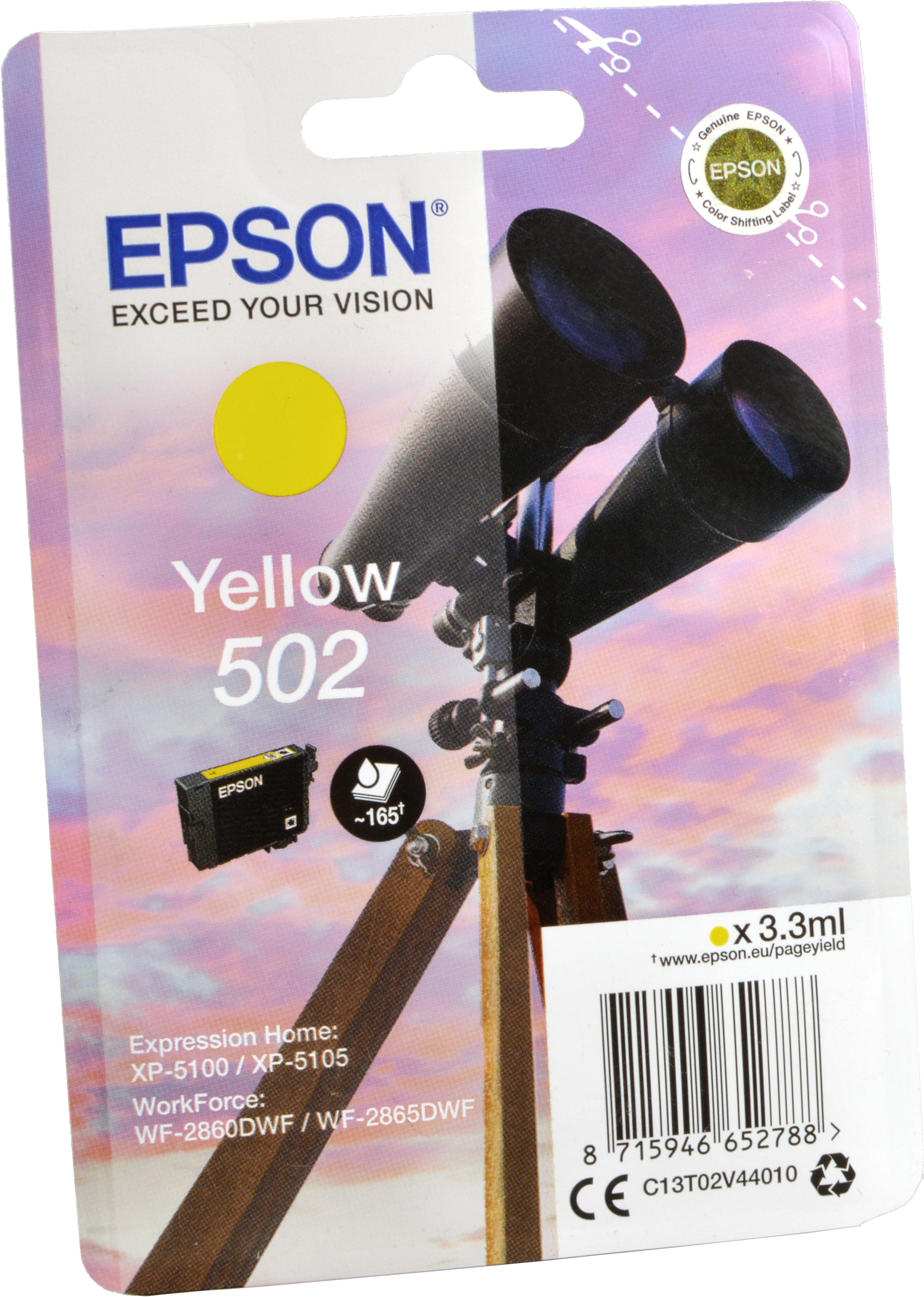 Epson Tinte C13T02V44020  502  yellow