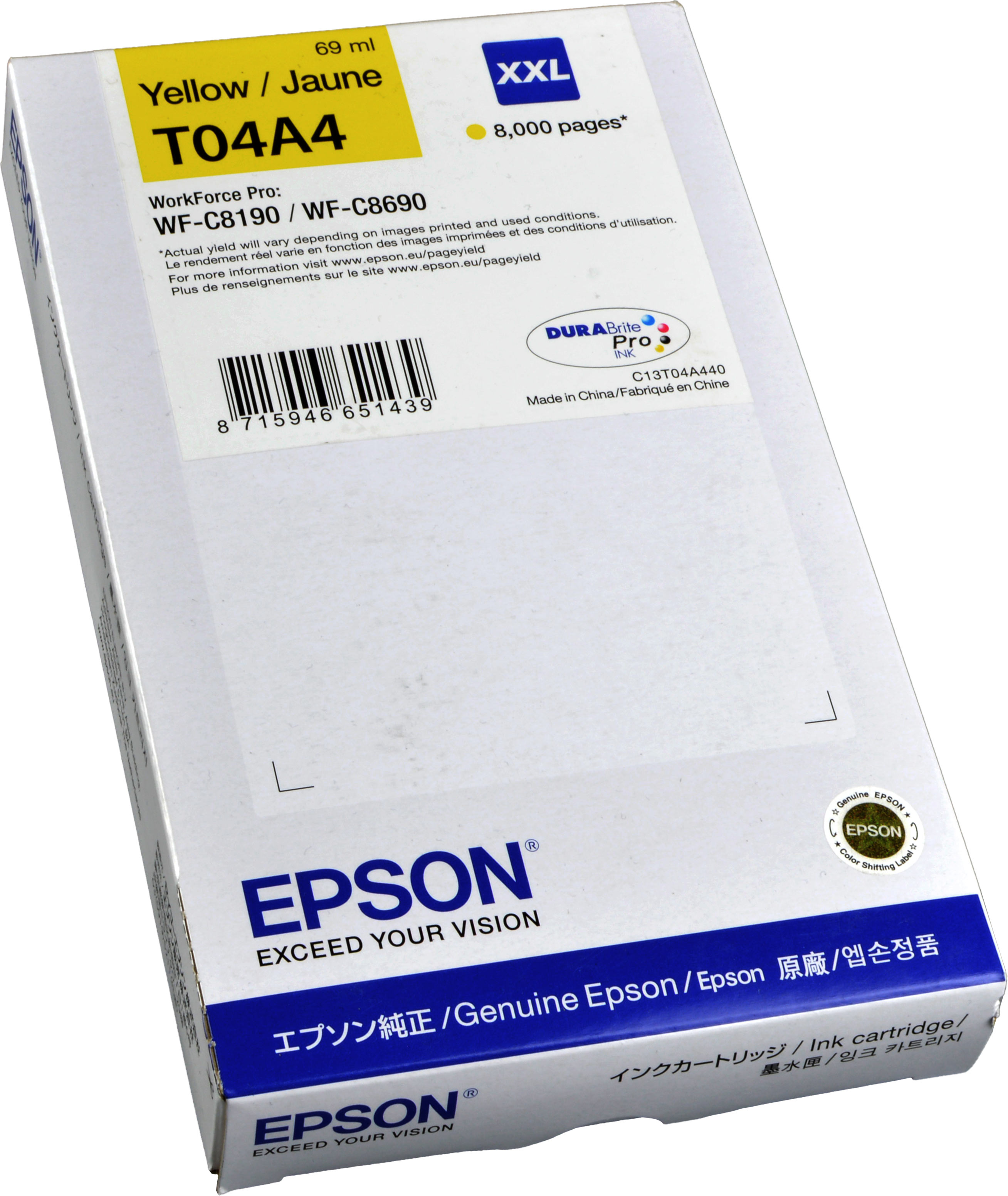 Epson Tinte C13T04A440  XXL  Yellow