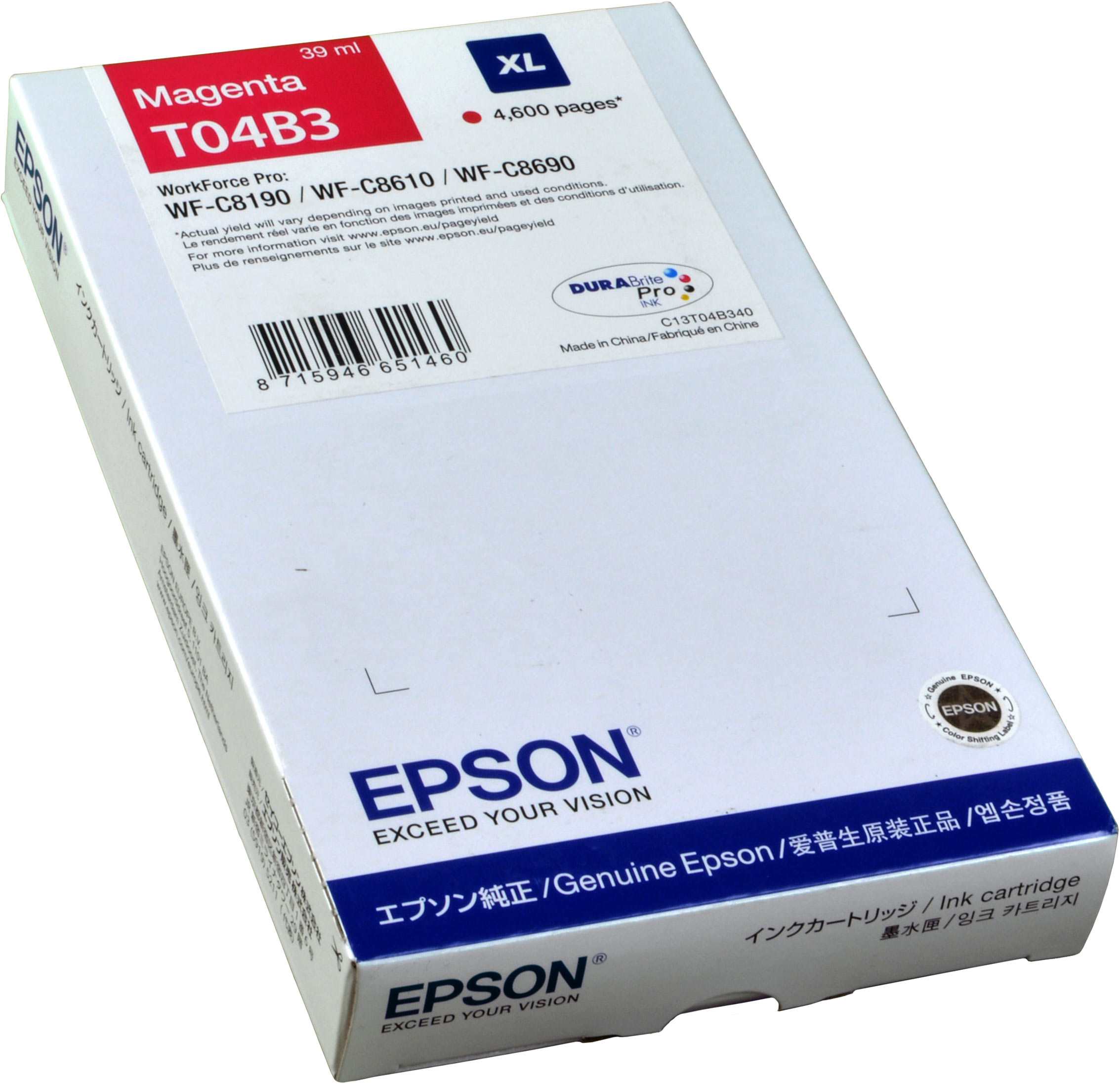 Epson Tinte C13T04B340 magenta XL T04B3