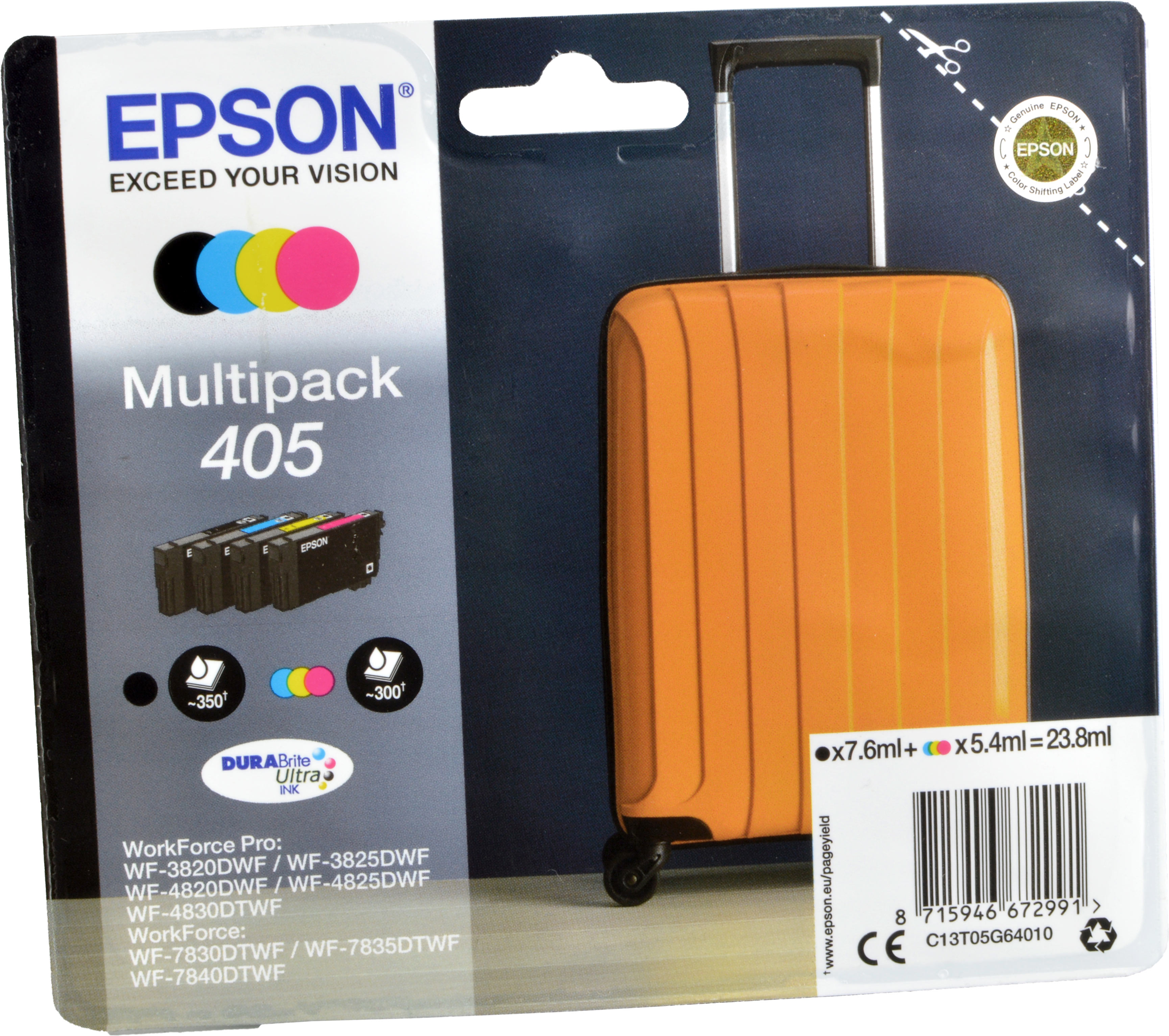 4 Epson Tinten C13T05G64010  405  4-farbig