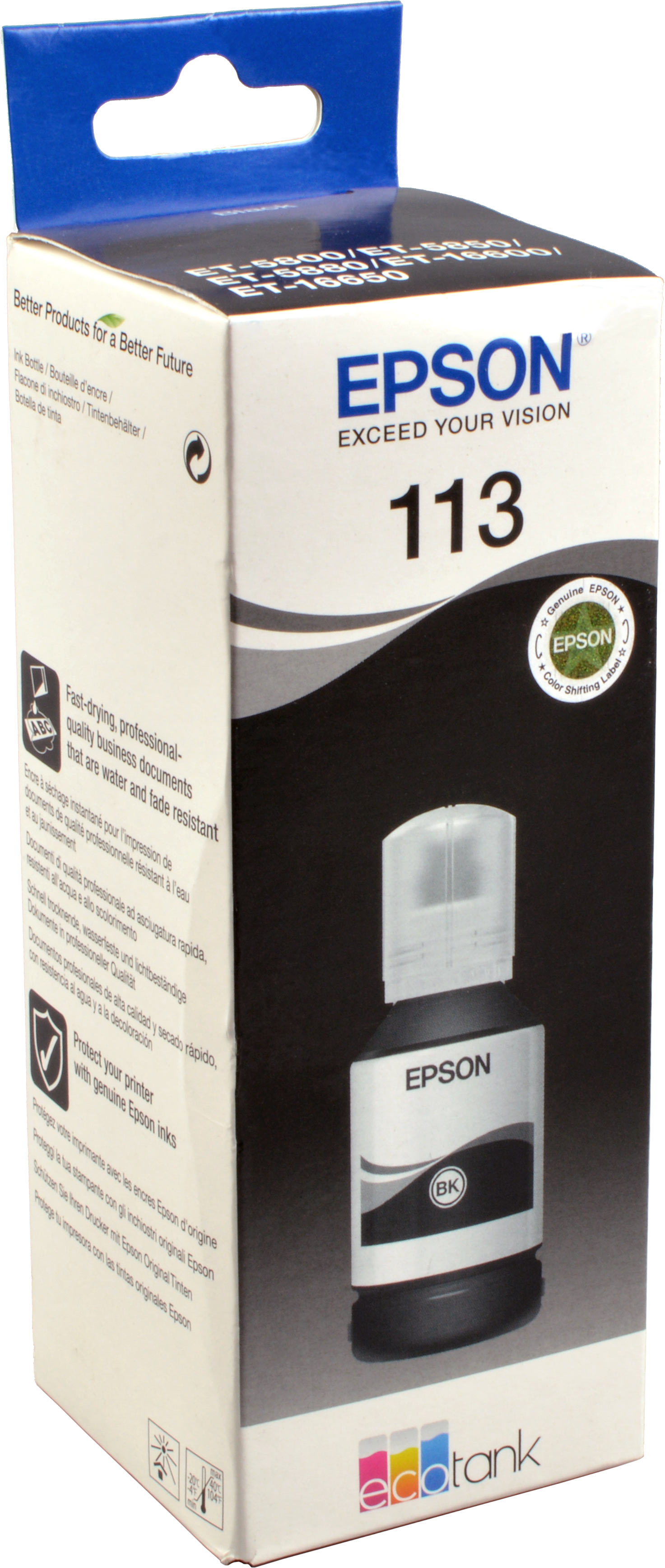 Epson Tinte C13T06B140  113  schwarz  Nachfülltinte
