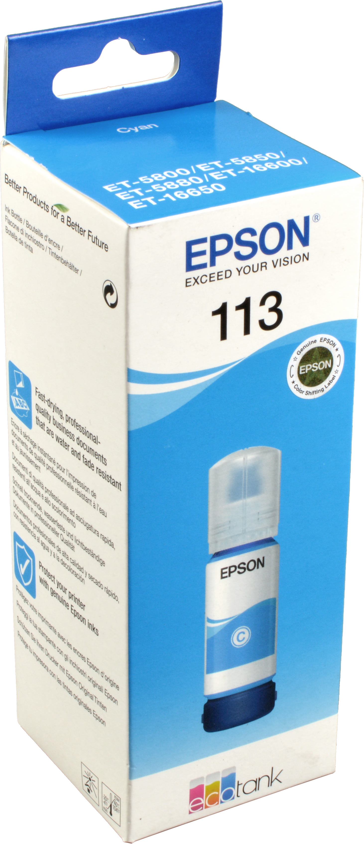 Epson Tinte C13T06B240  113  cyan  Nachfülltinte