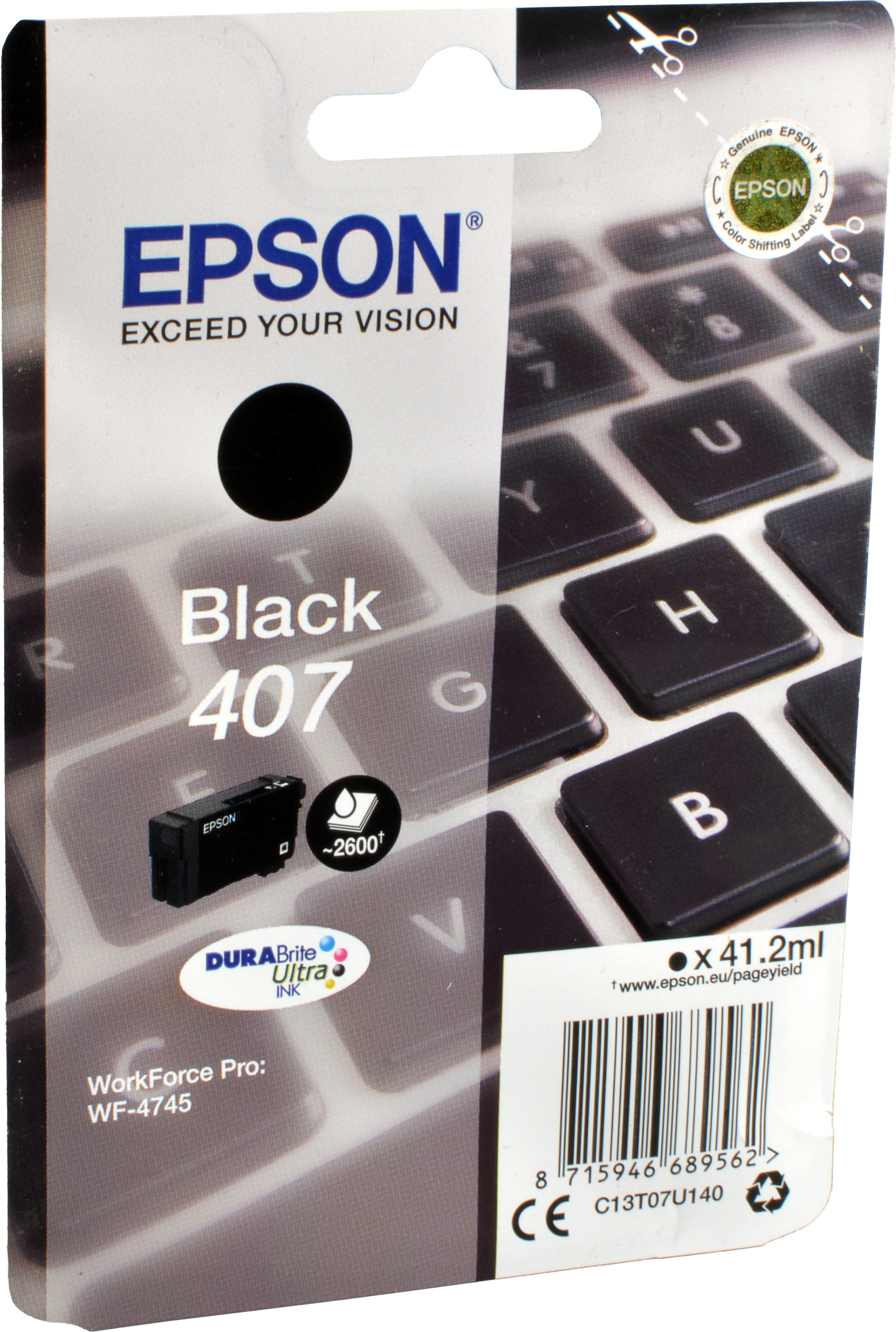 Epson Tinte C13T07U140  407  schwarz