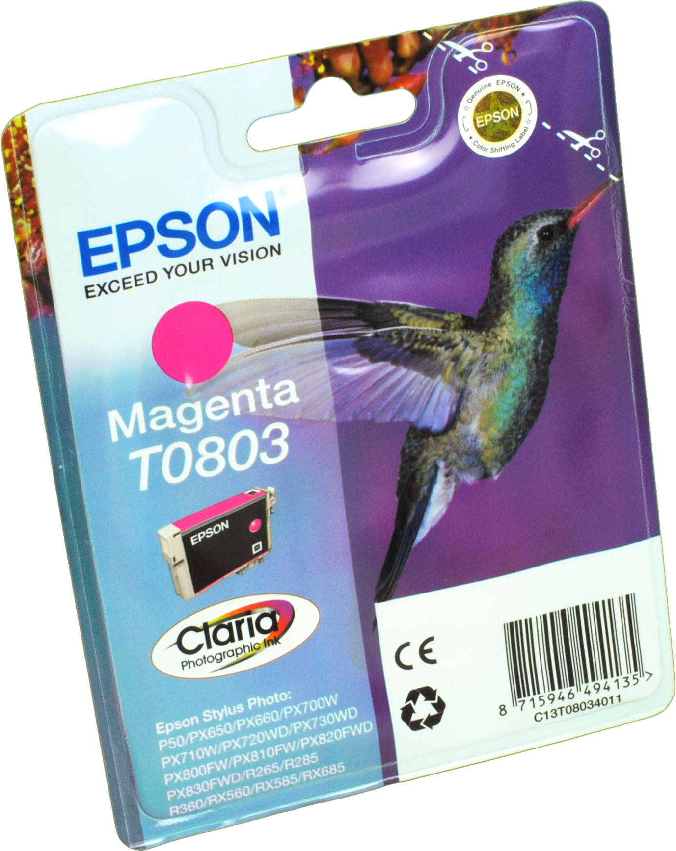 Epson Tinte C13T080340 magenta T0803