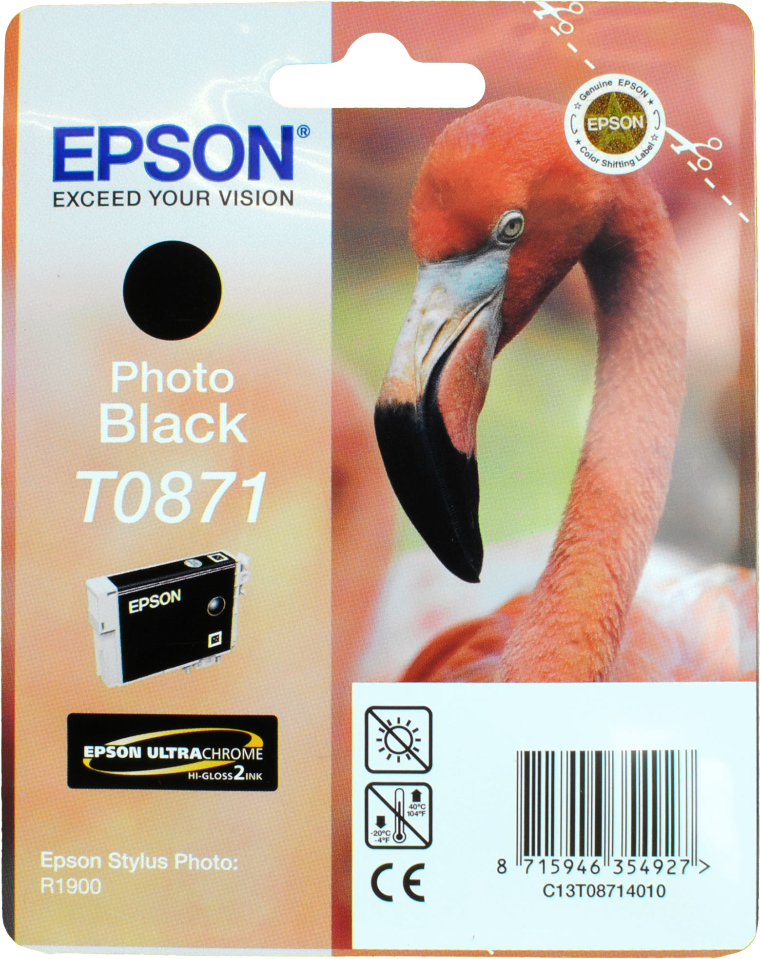 Epson Tinte C13T08714010 photo schwarz