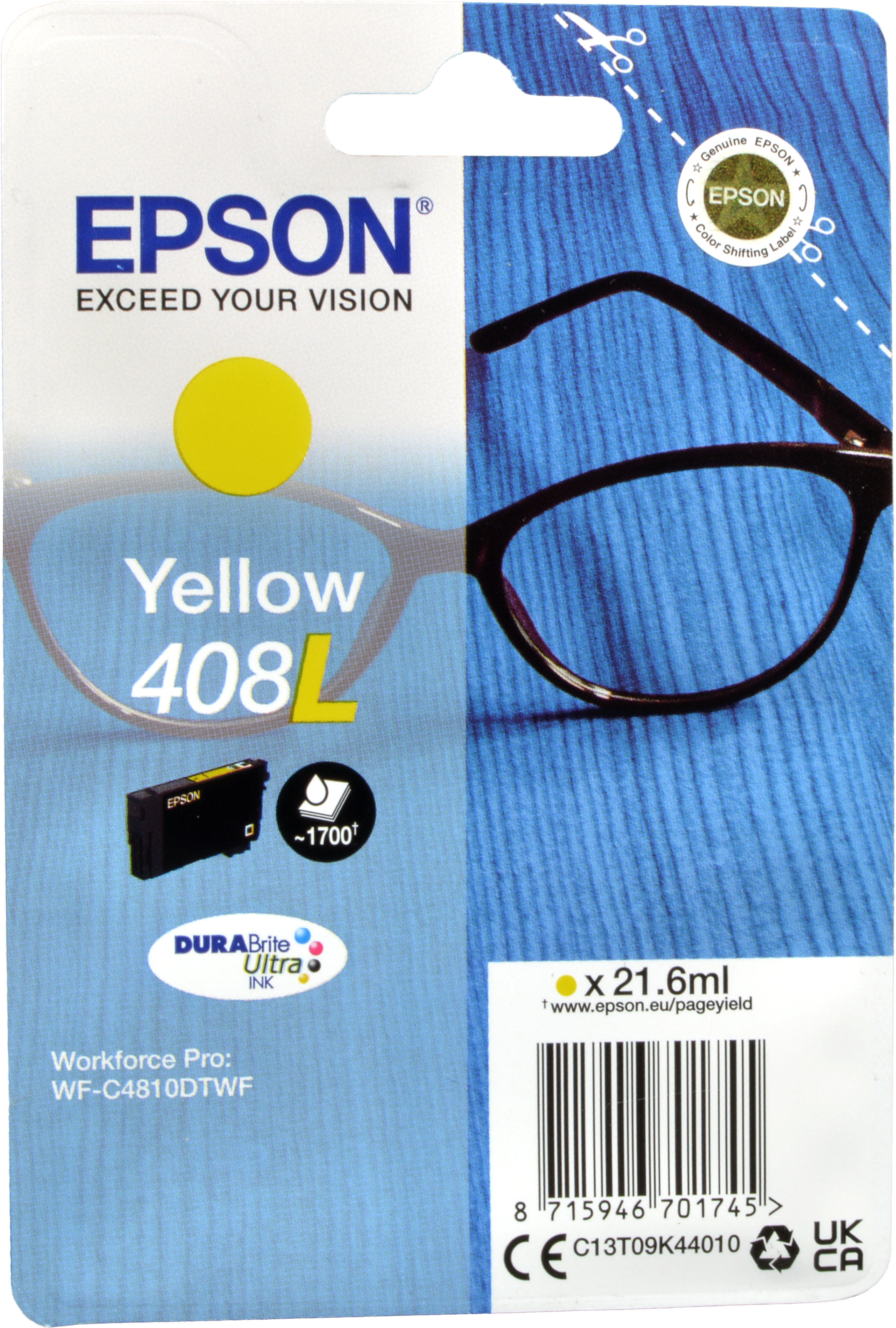 Epson Tinte C13T09K44010  Yellow 408L  yellow
