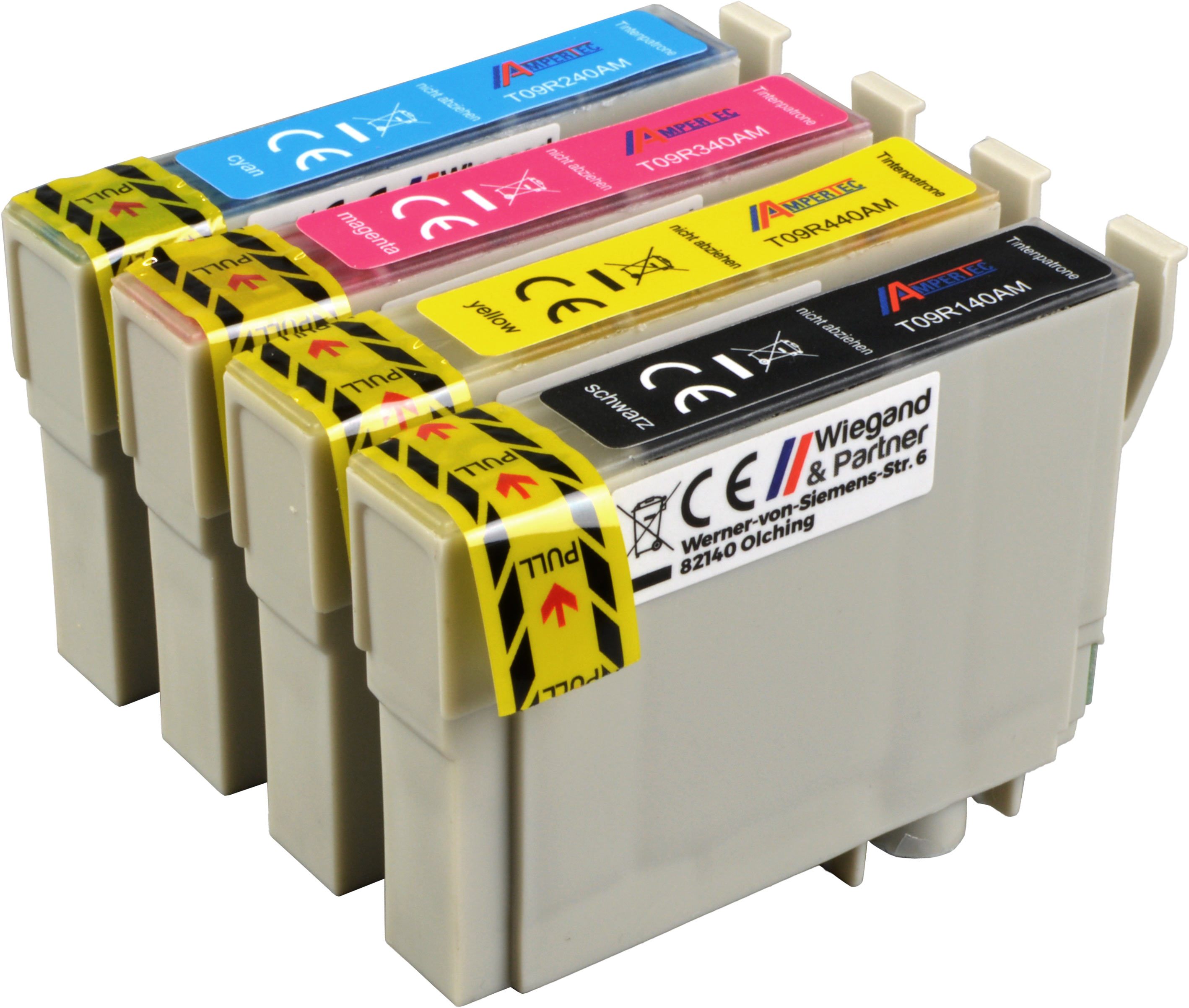 4 Ampertec Tinten ersetzt Epson C13T09R640  503XL  4-farbig