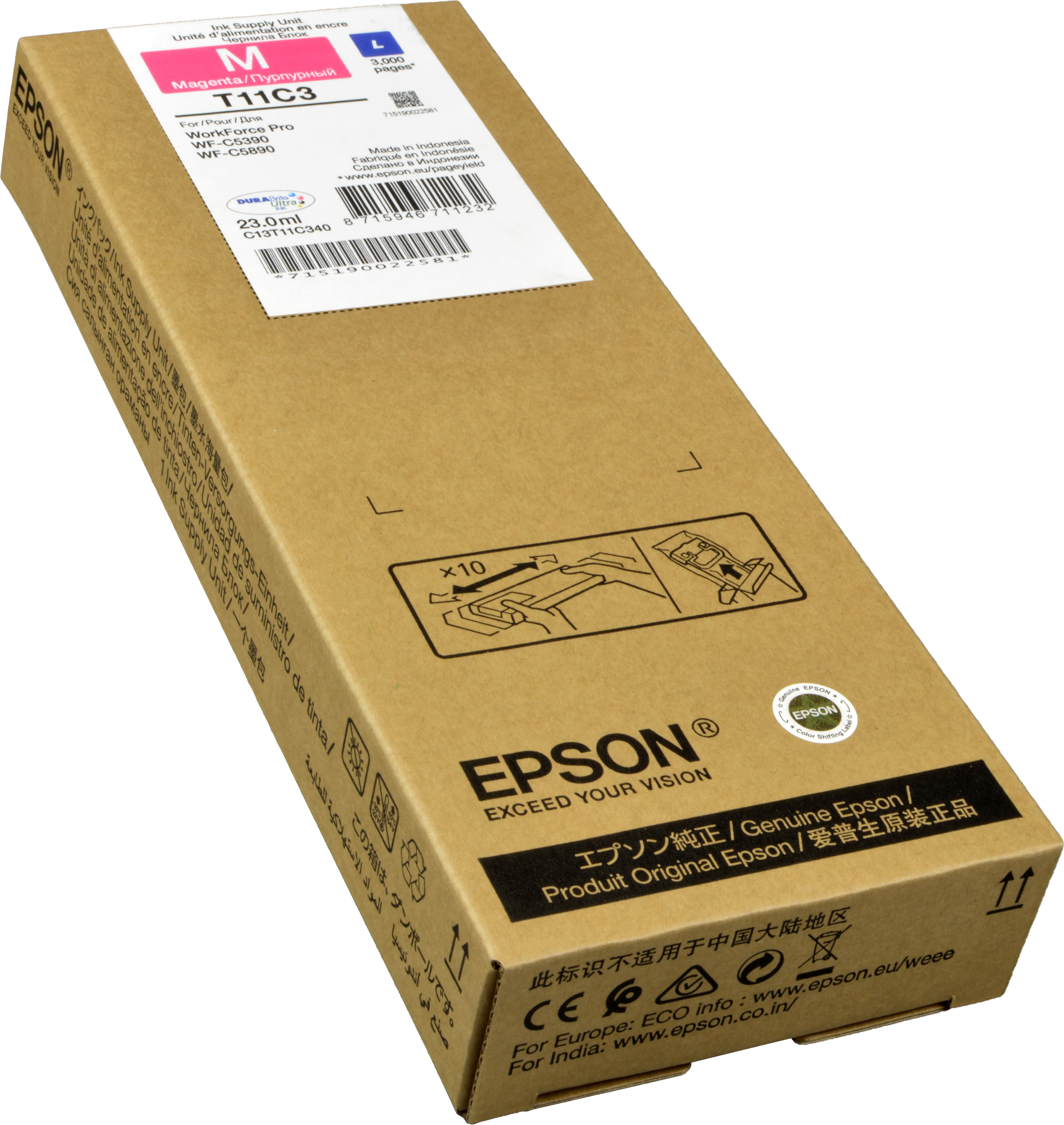 Epson Tinte C13T11C340  L  magenta