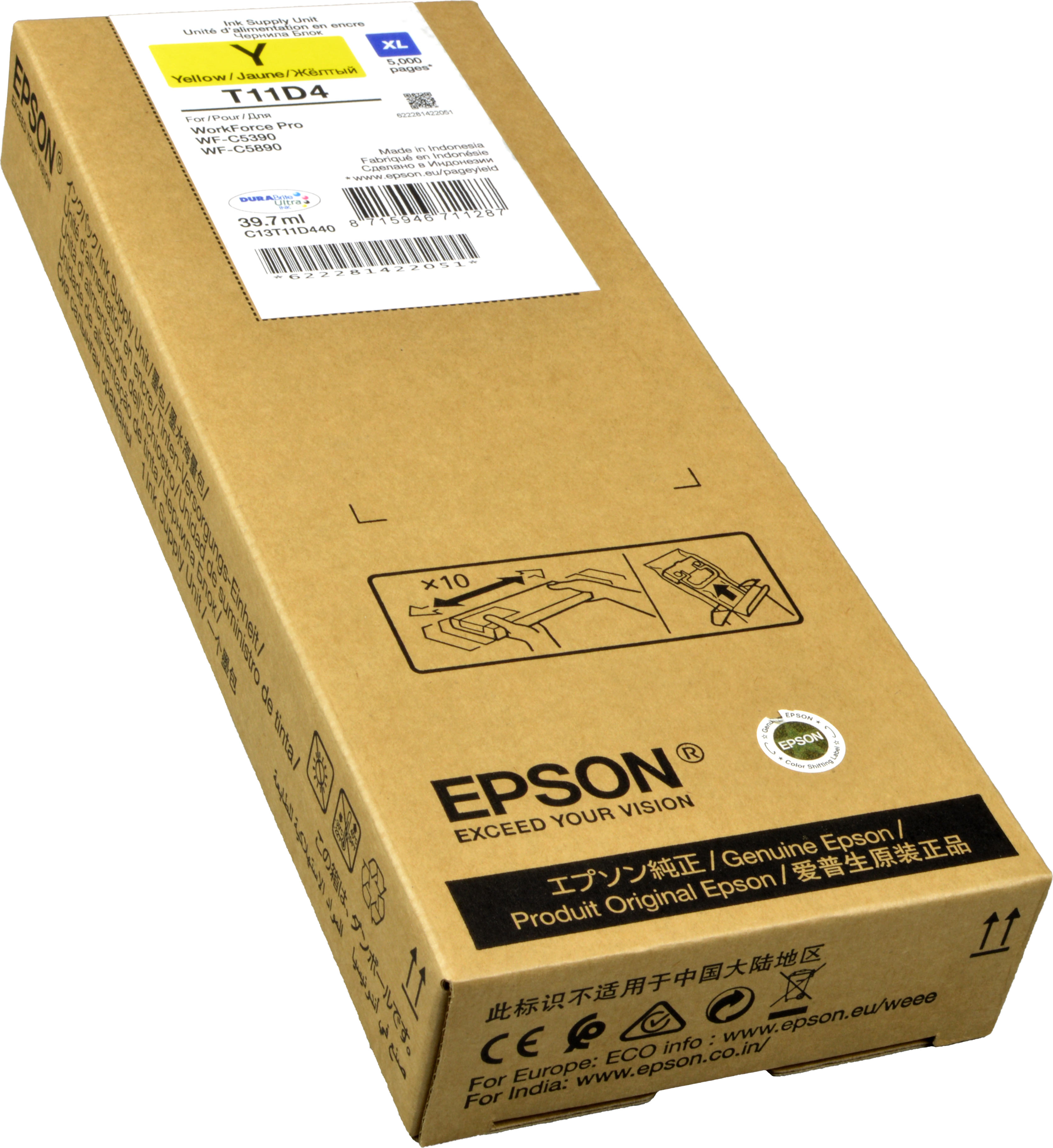 Epson Tinte C13T11D440  XL  yellow