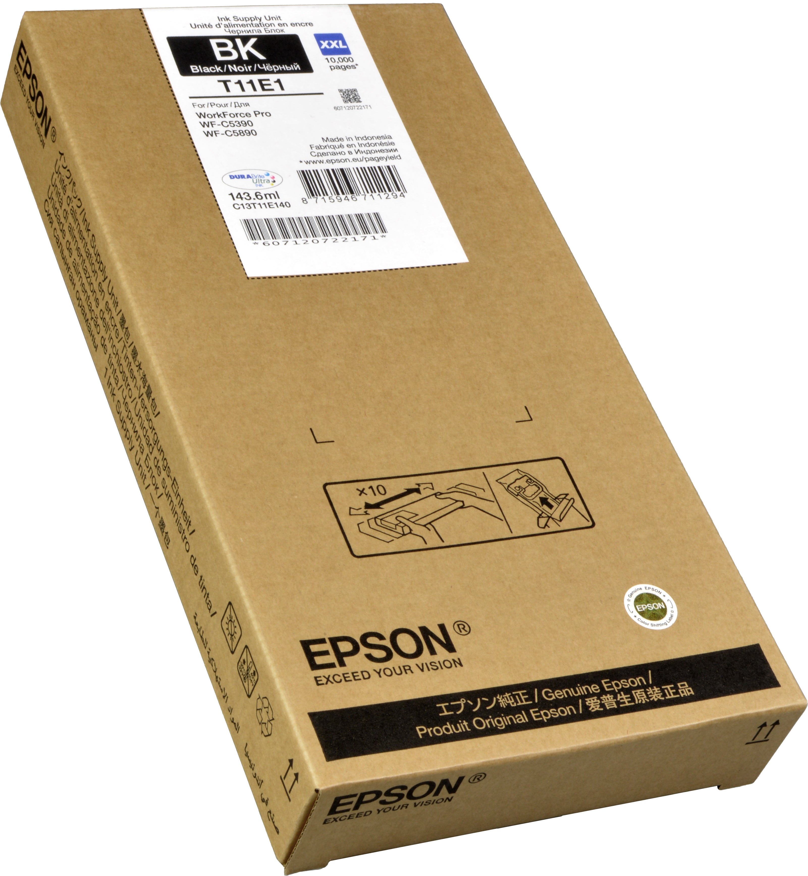 Epson Tinte C13T11E140 schwarz XXL T11E1