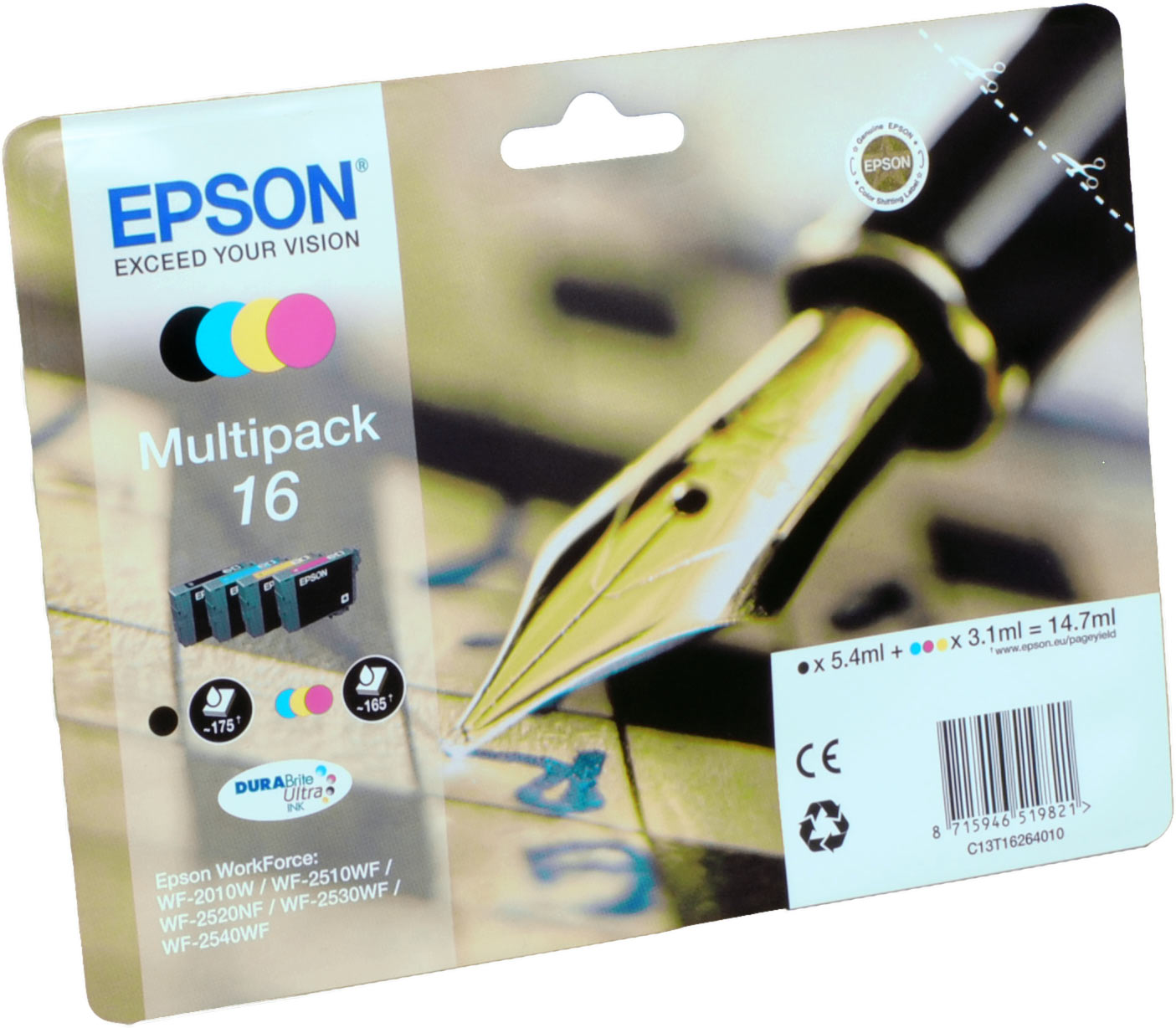 Epson Tinte C13T16214012 Black 16  schwarz