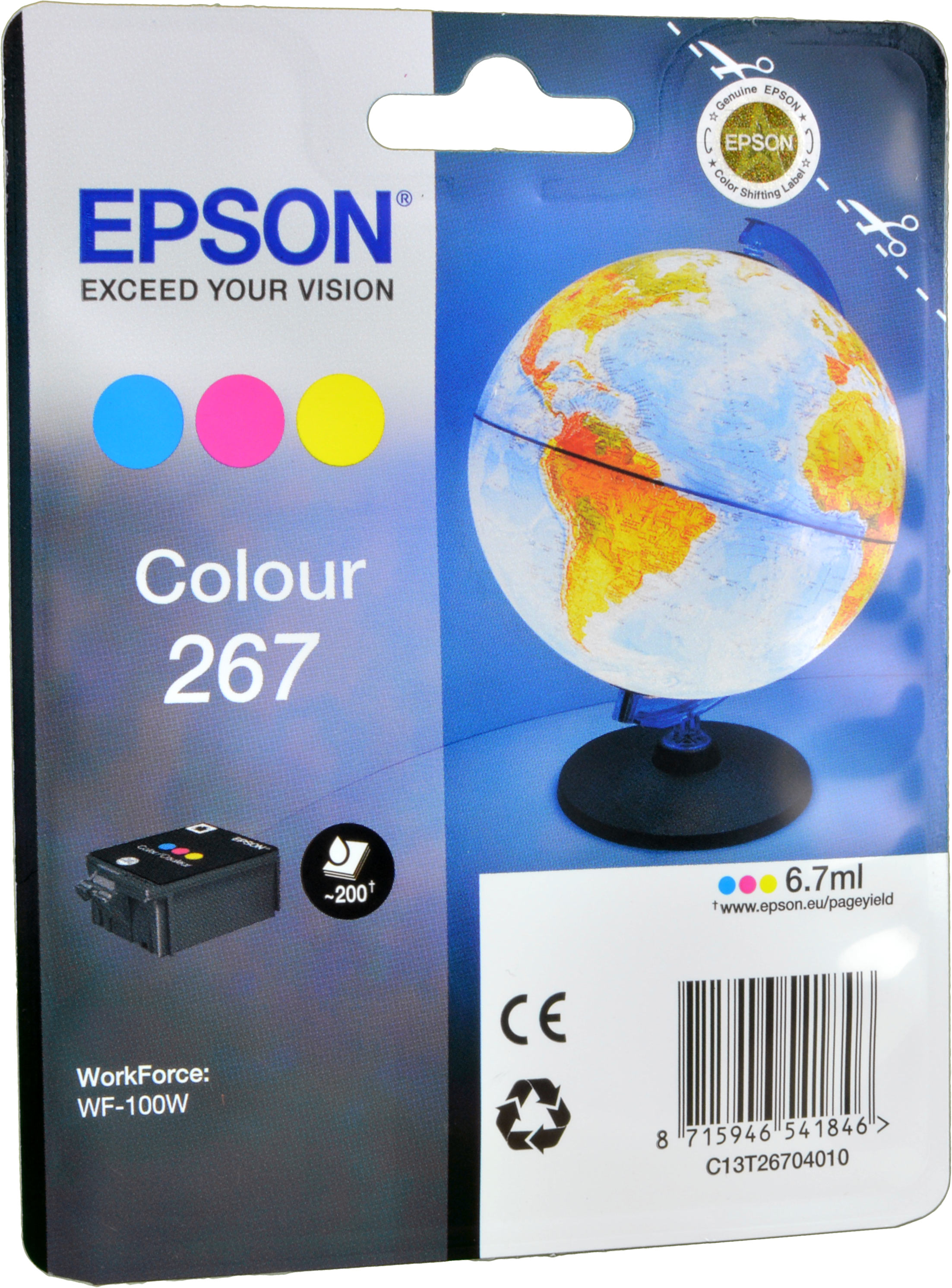 Epson Tinte C13T26704010 Color 267  3-farbig