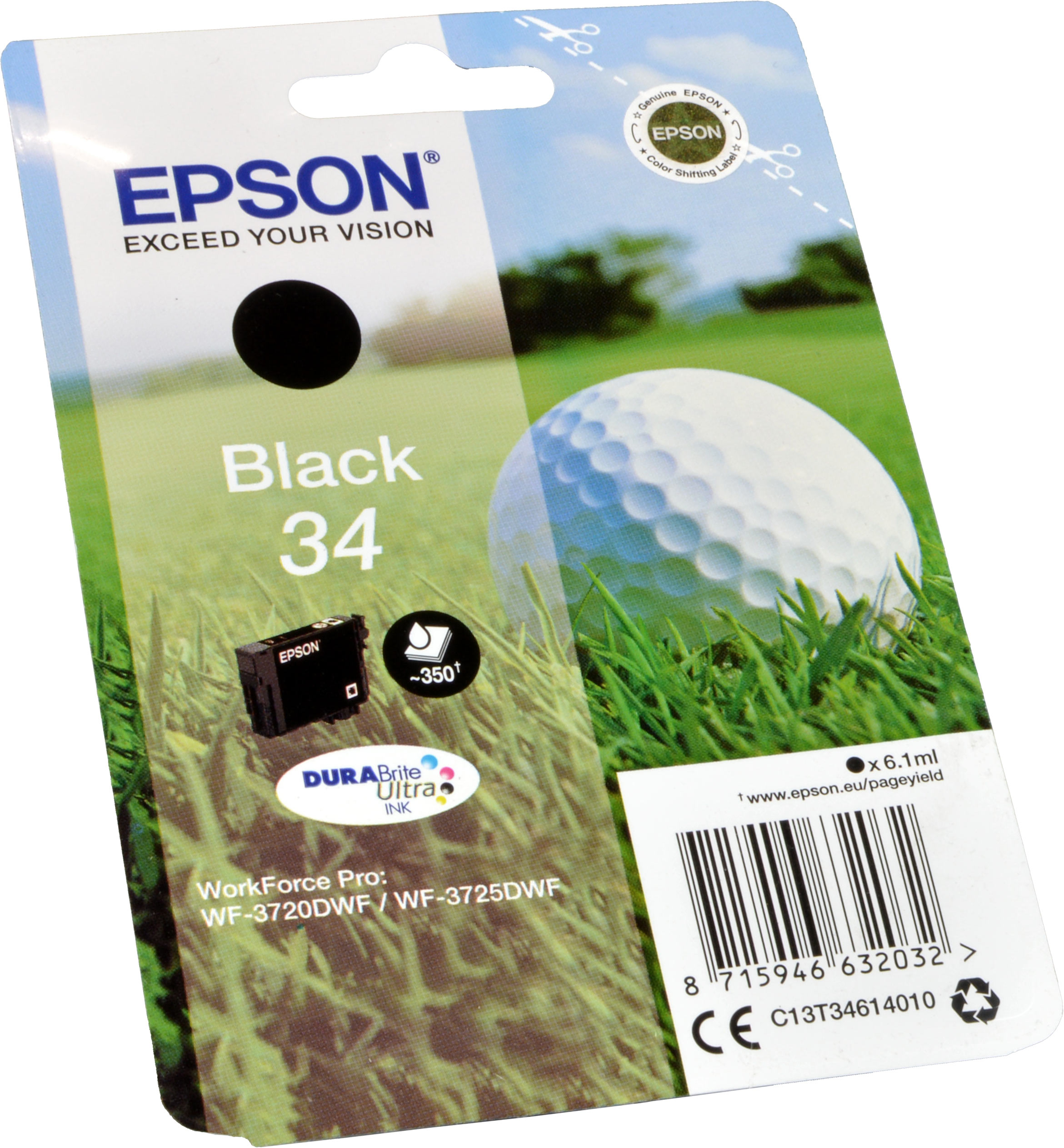 Epson Tinte C13T34614010 Black 34  schwarz