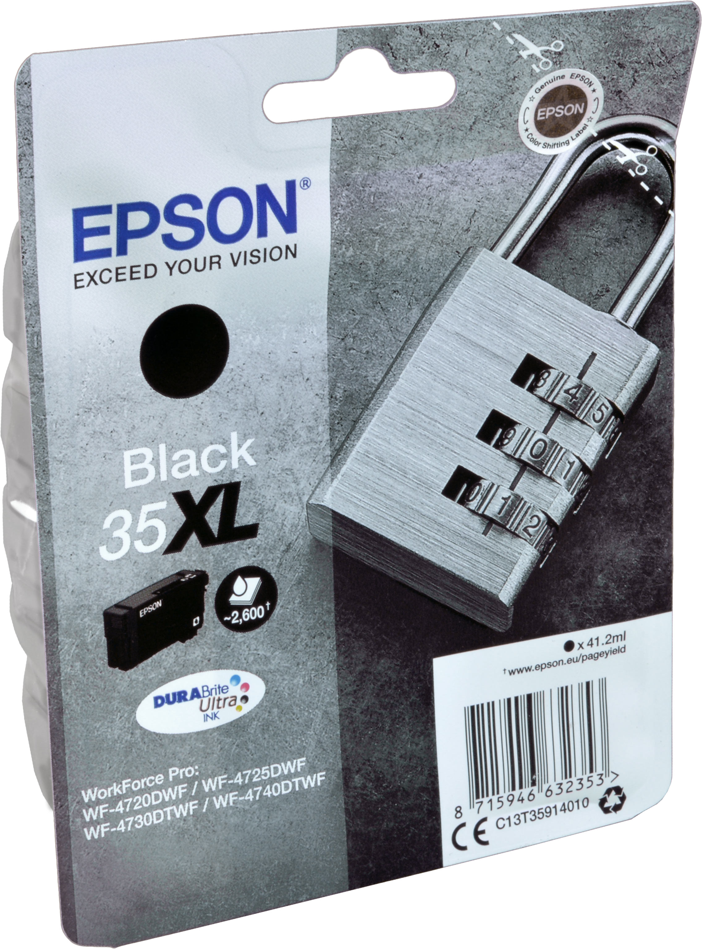 Epson Tinte C13T35914010 Black 35XL  schwarz