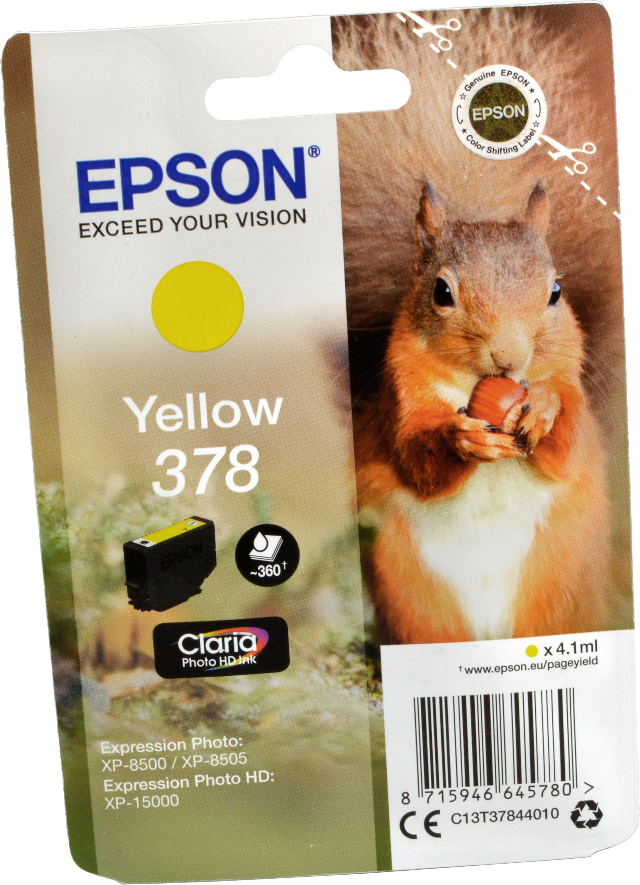 Epson Tinte C13T378440 yellow 378