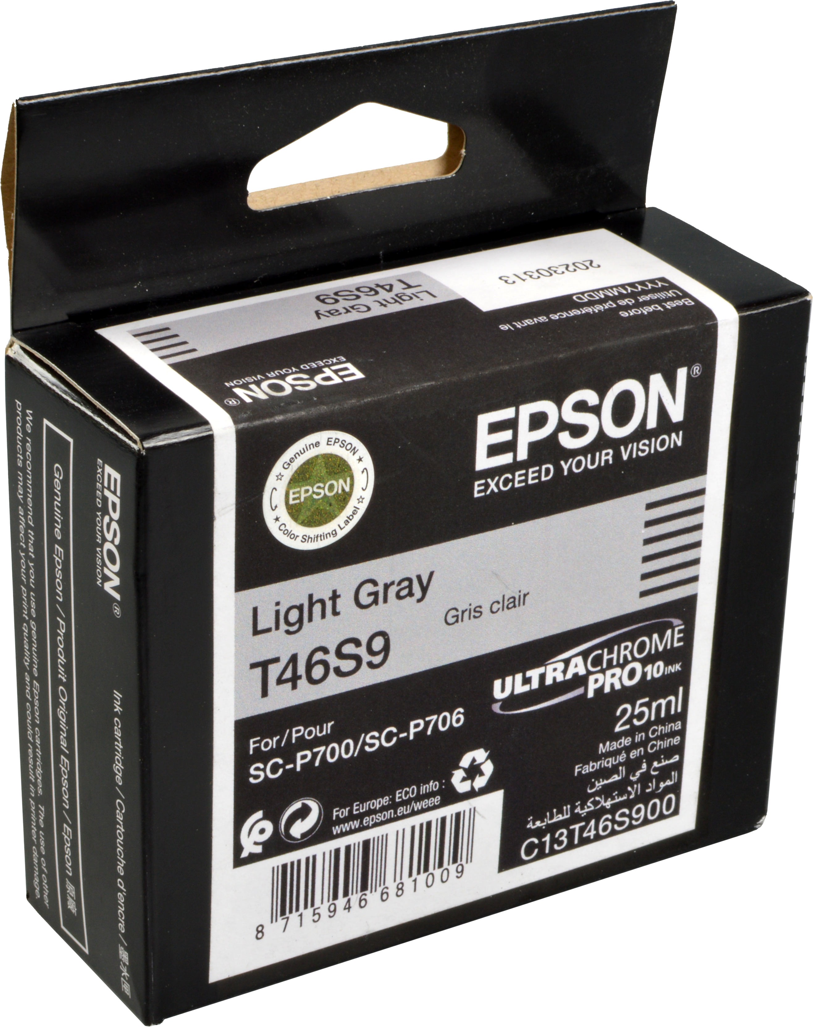 Epson Tinte C13T46S900  T46S9  light gray