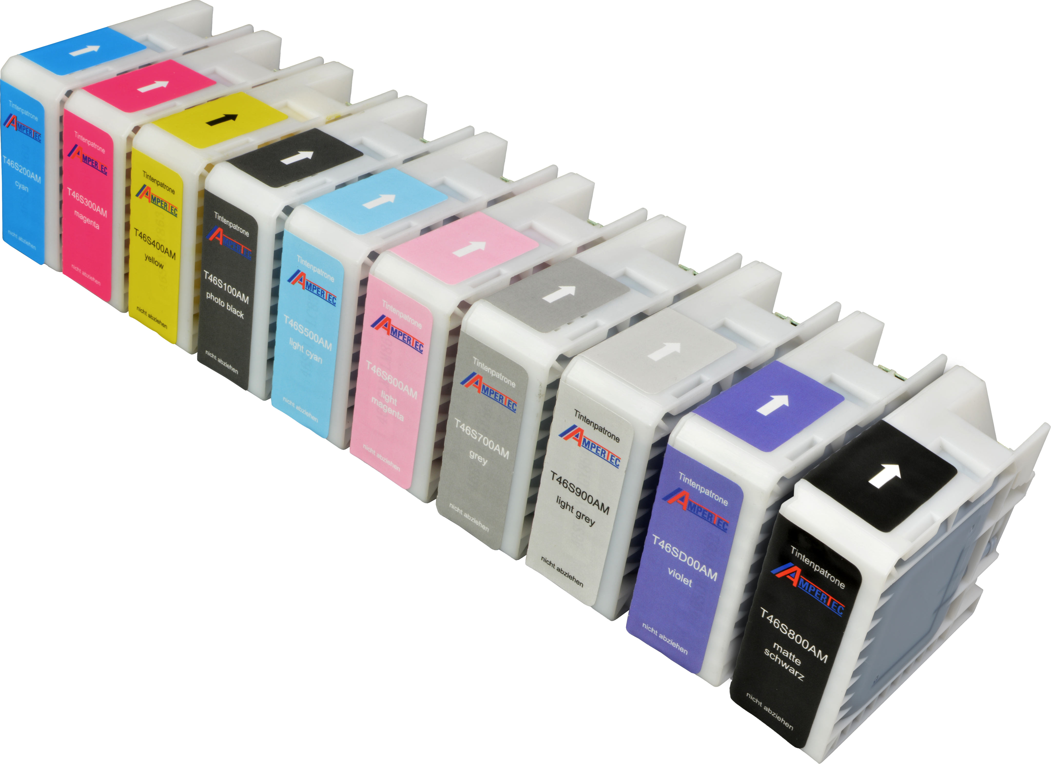 10 Ampertec Tinten für Epson T46S100 - D00  10 Patronen