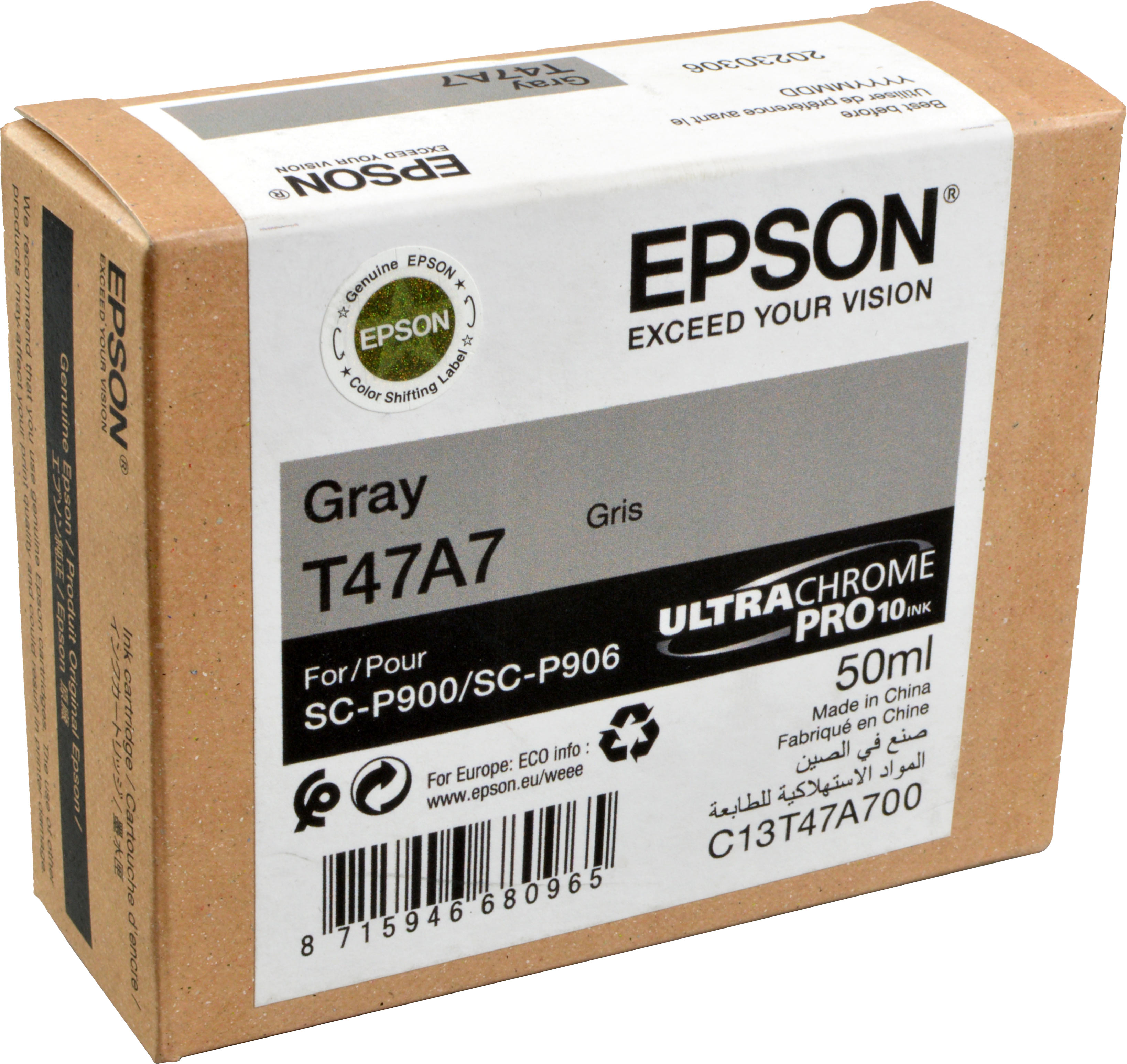 Epson Tinte C13T47A700  T47A7  gray