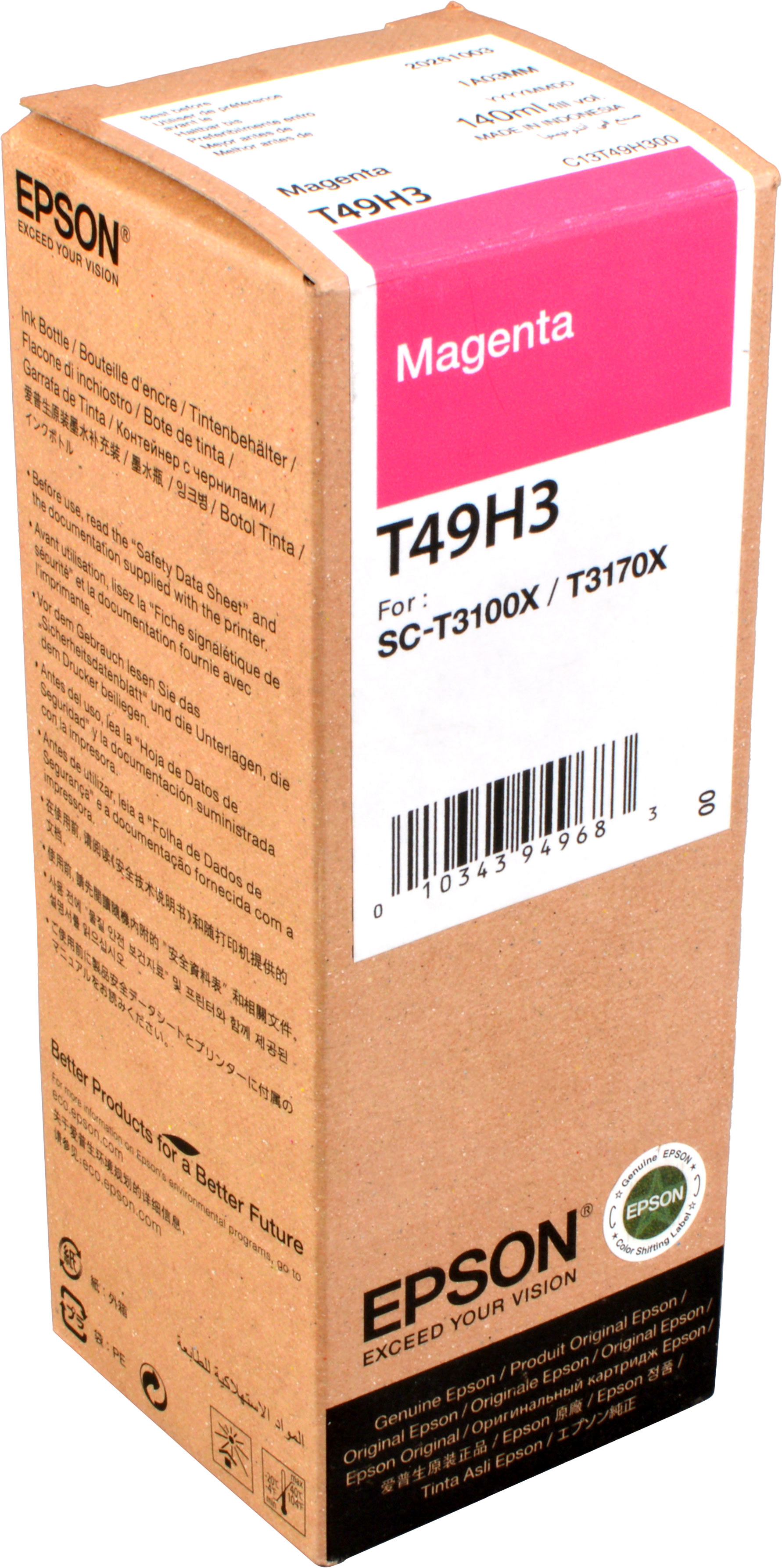 Epson Nachfülltinte C13T49H300 magenta T49H3 SC23M