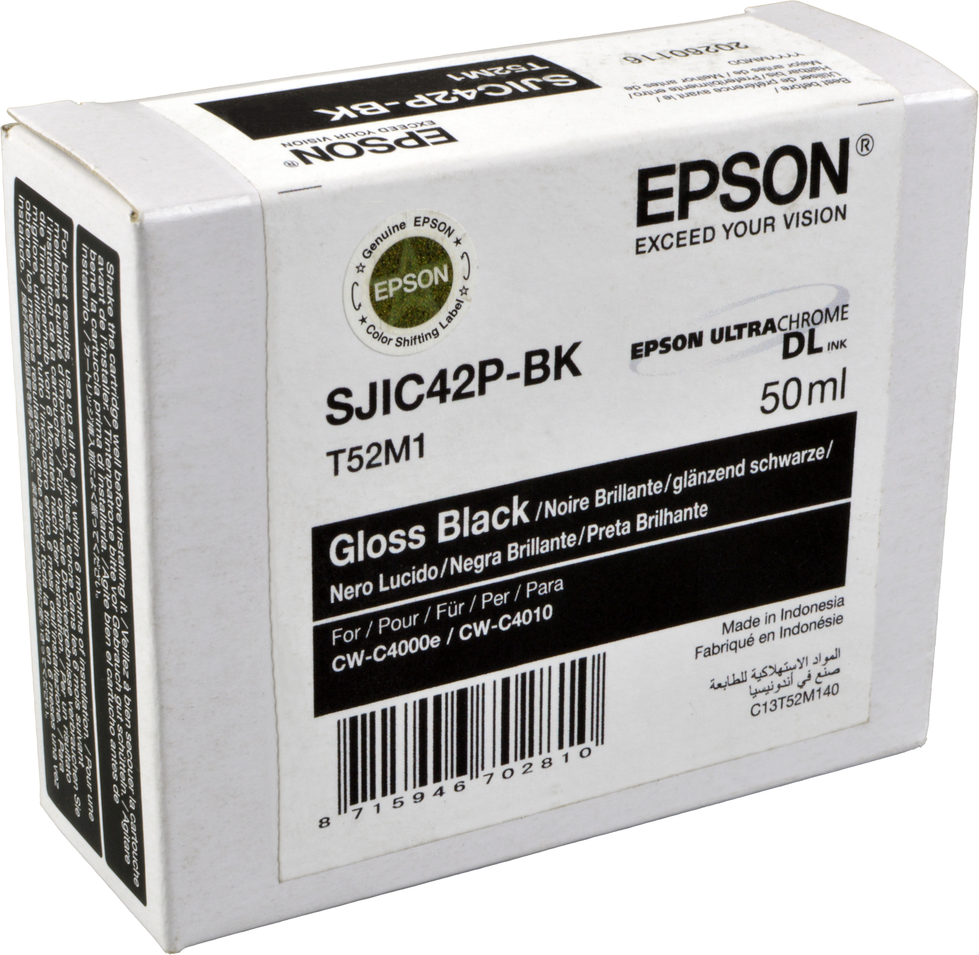 Epson Tinte C13T52M140 glossy schwarz SJIC42P-BK