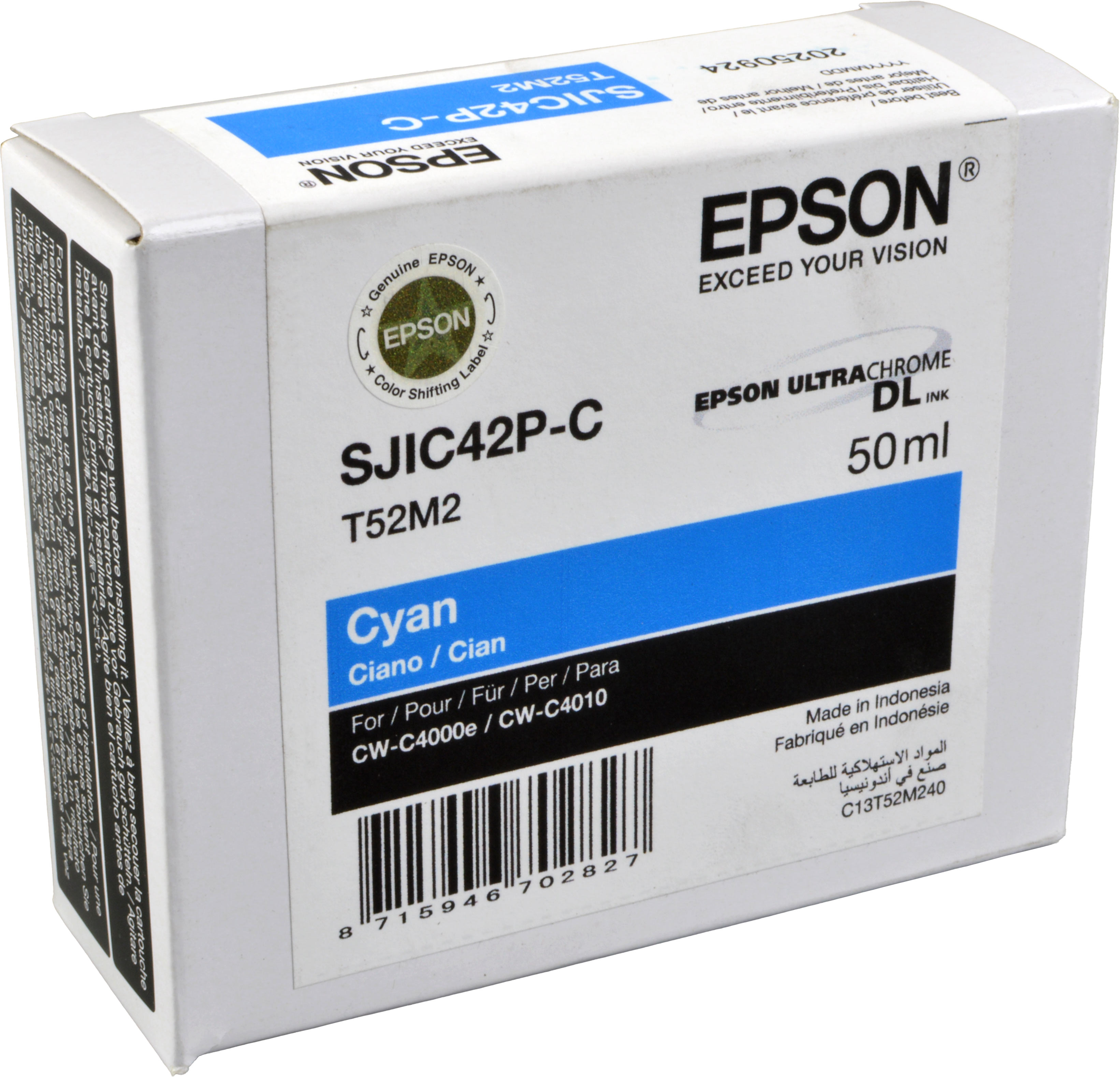 Epson Tinte C13T52M240 cyan SJIC42P-C