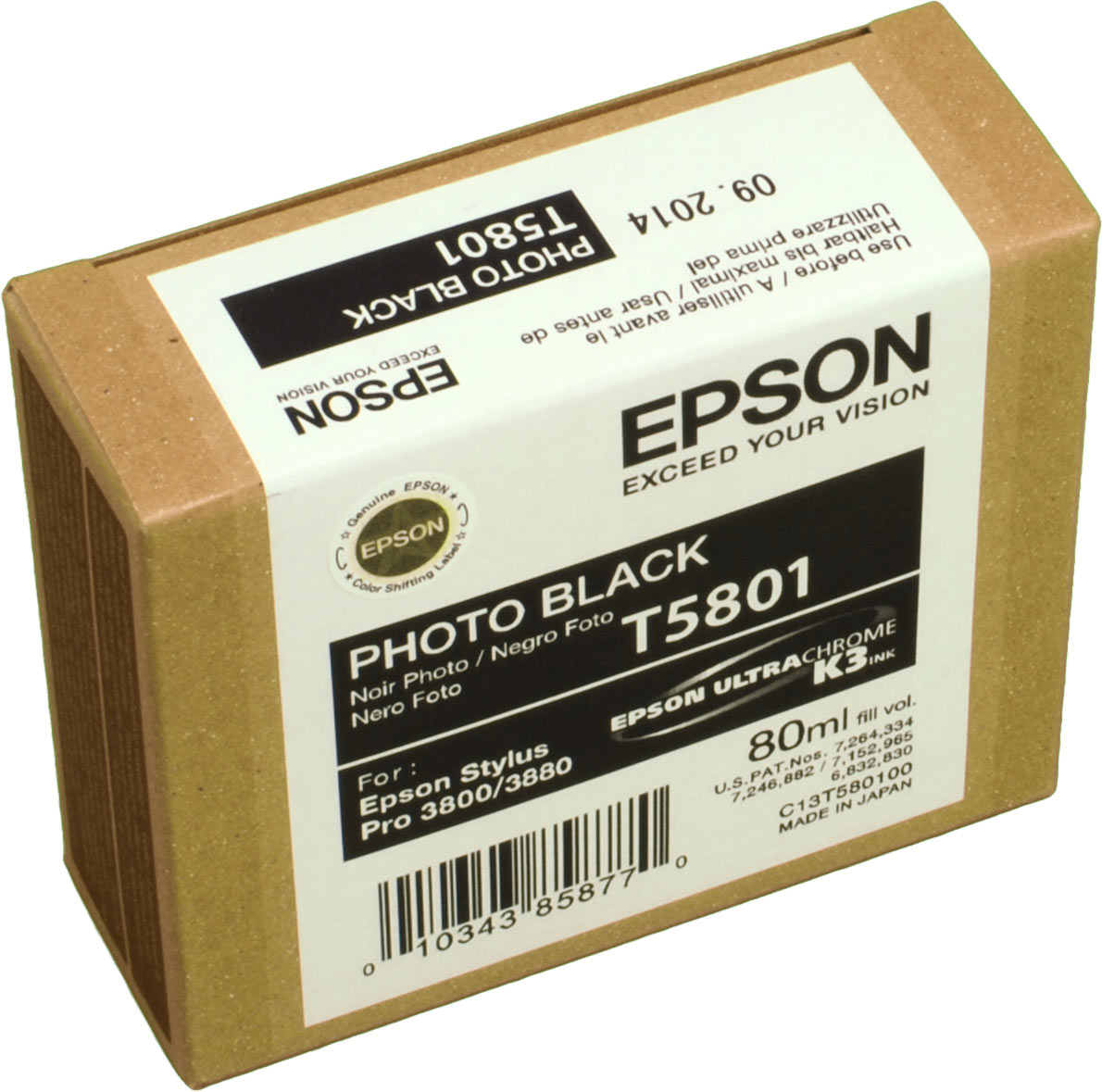 Epson Tinte C13T580100 foto schwarz T5801