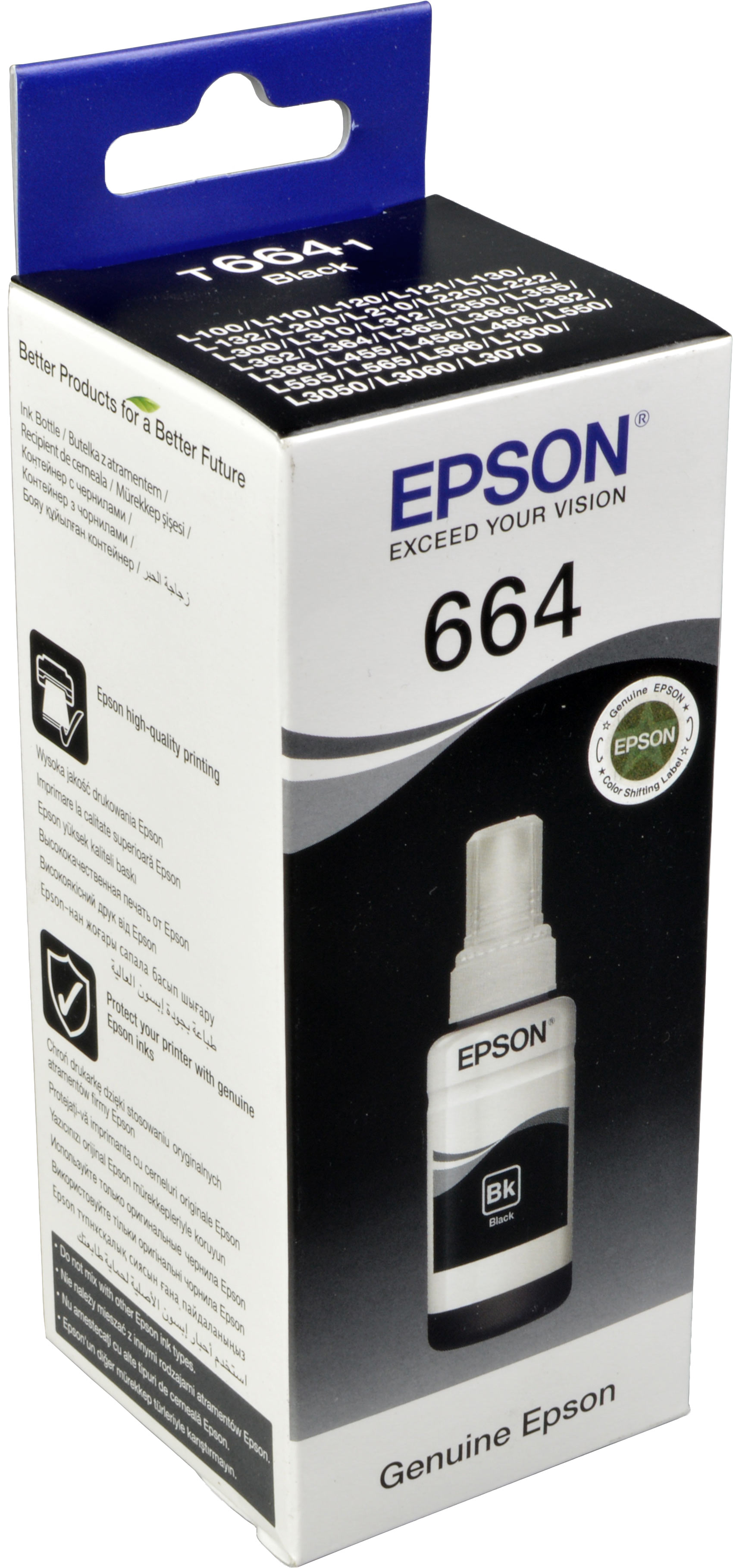 Epson Tinte C13T664140  T6641  schwarz