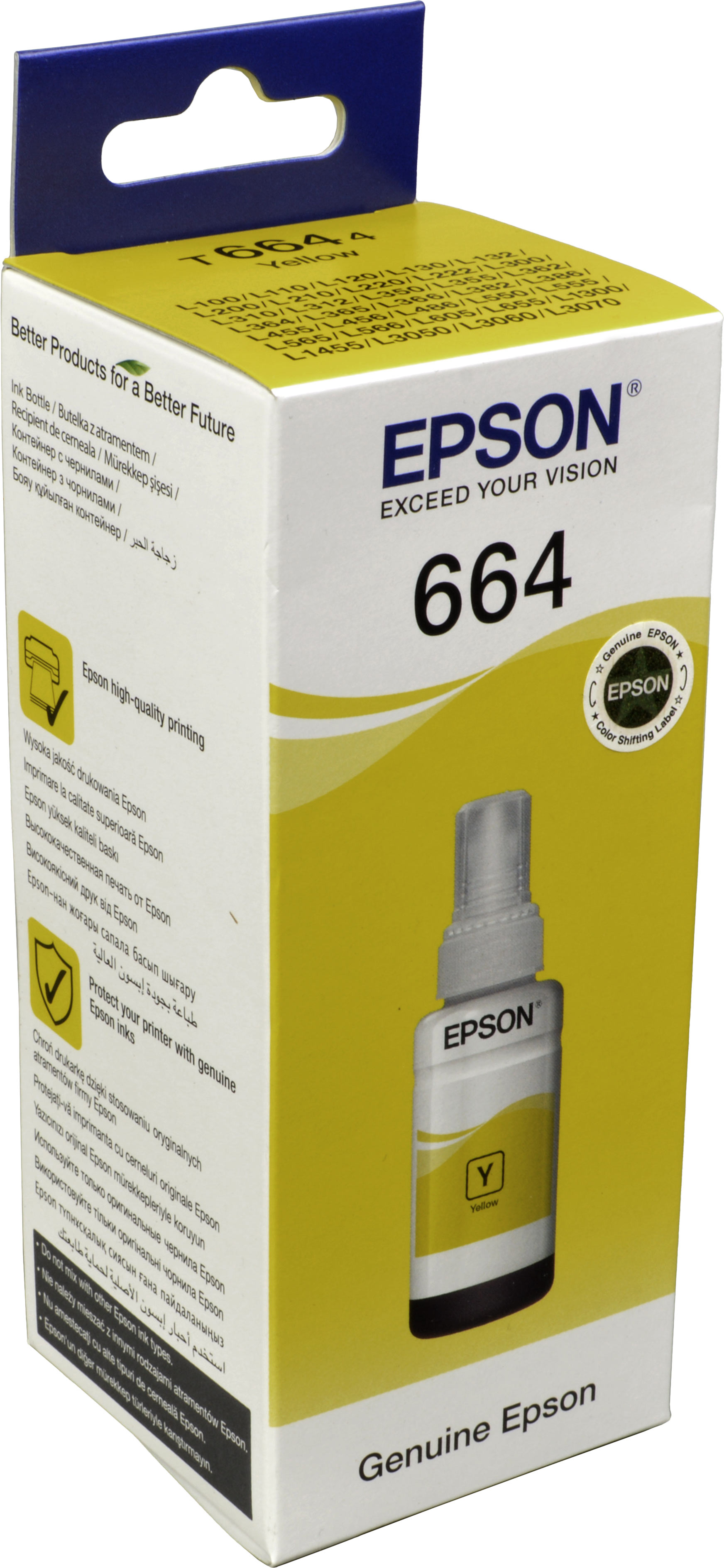 Epson Tinte C13T664440  T6644  yellow