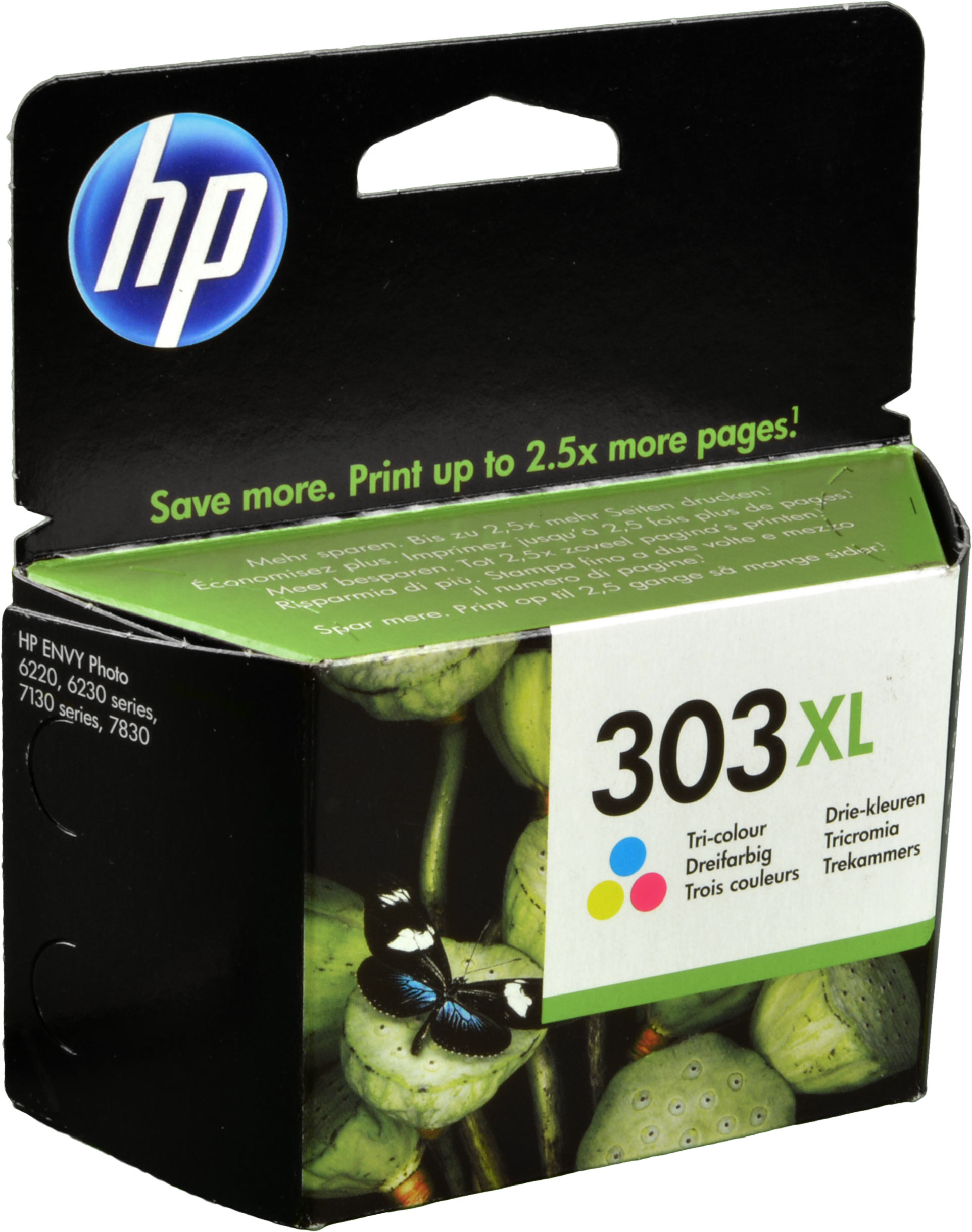 HP Tinte T6N03AE  303XL  3-farbig
