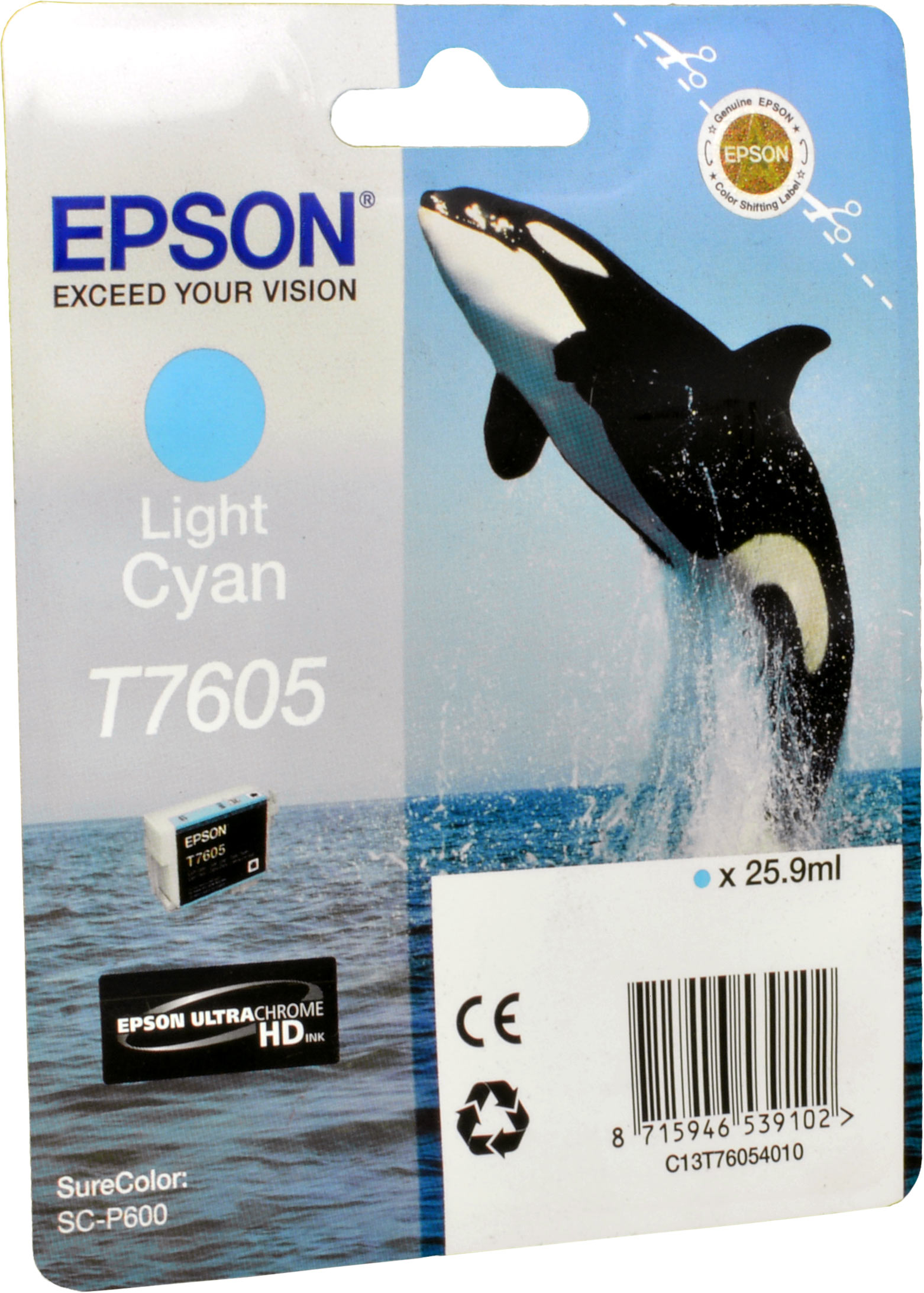 Epson Tinte C13T76054010  Light Cyan  T7605