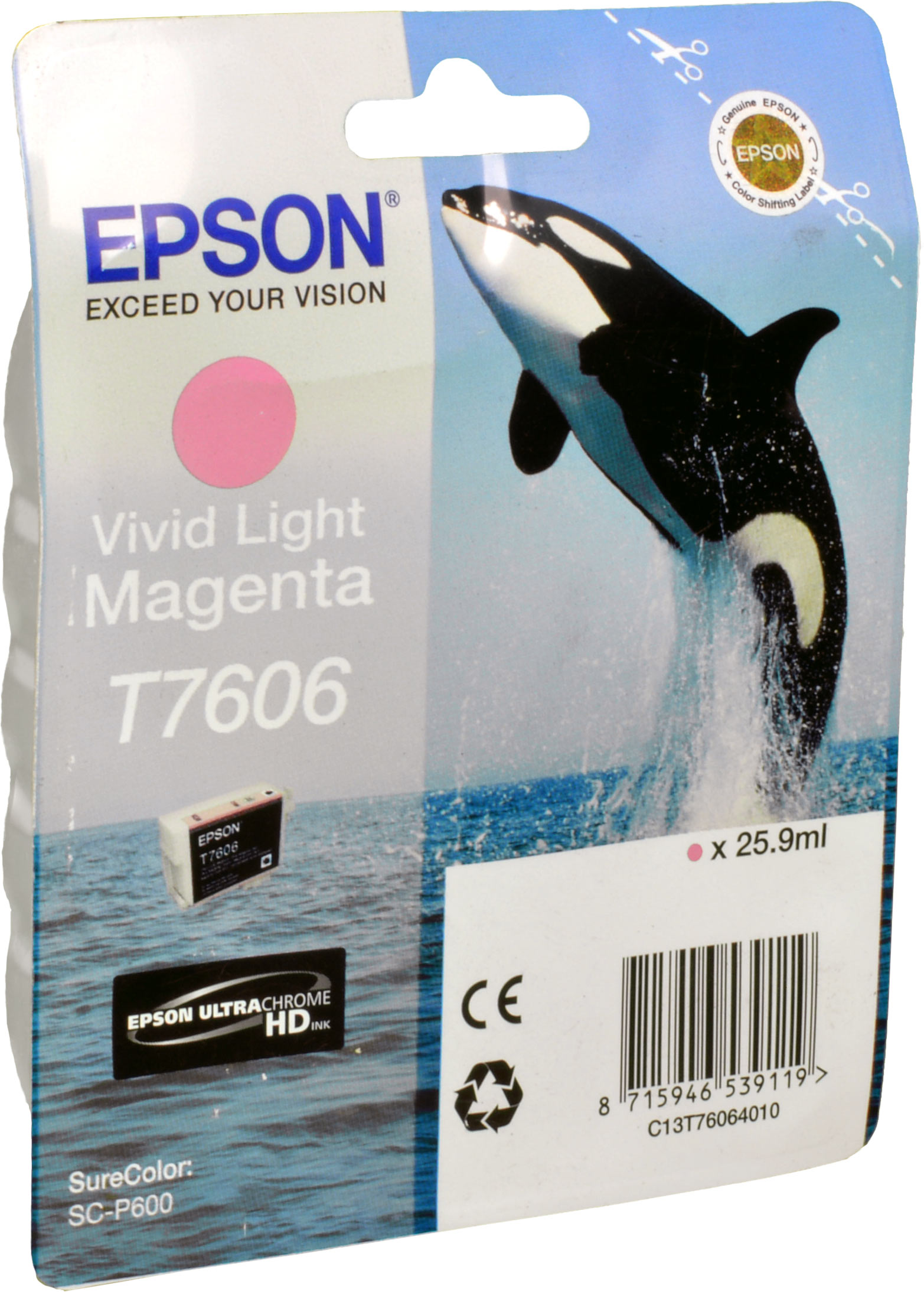 Epson Tinte C13T760640 vivid light magenta T7606